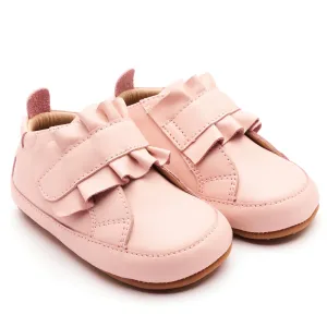 Old Soles Girl's 0087R Frilly Baby Casual Shoes - Powder Pink / Gum Sole quick-dry base