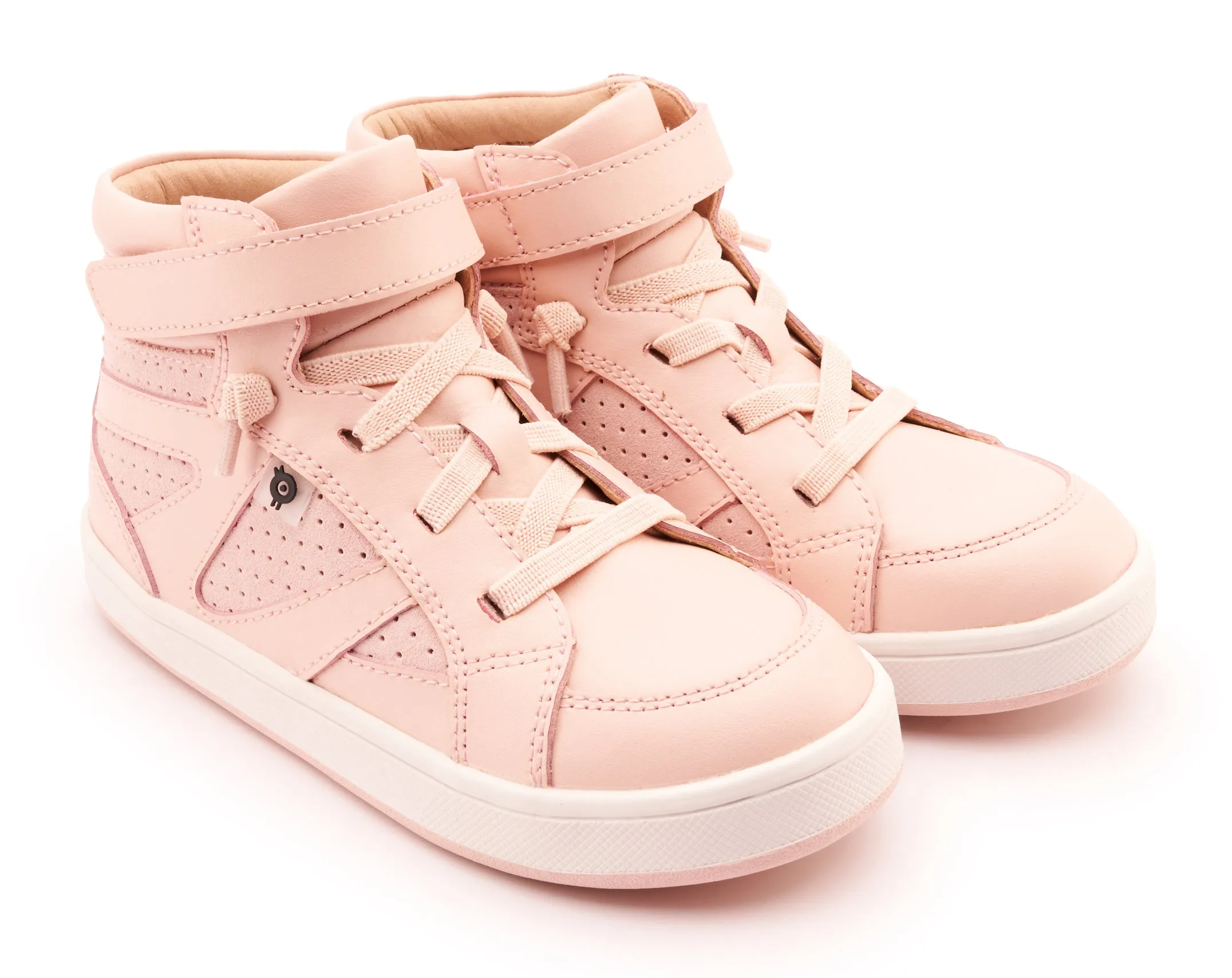Old Soles Girl's 1004 Sole Base Casual Shoes - Powder Pink / Powder Pink Suede / White Powder Pink Sole soft padding