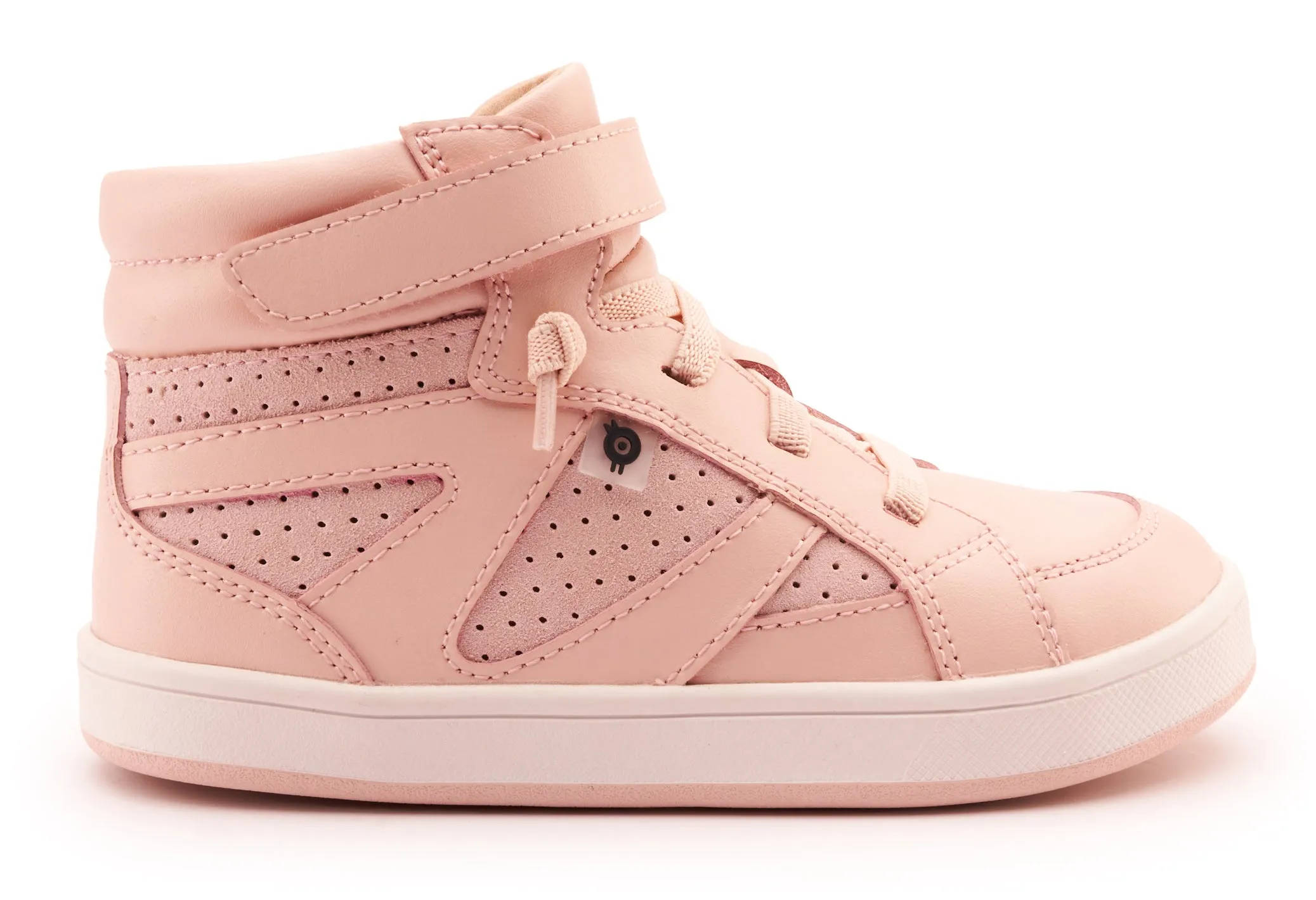 Old Soles Girl's 1004 Sole Base Casual Shoes - Powder Pink / Powder Pink Suede / White Powder Pink Sole daily move