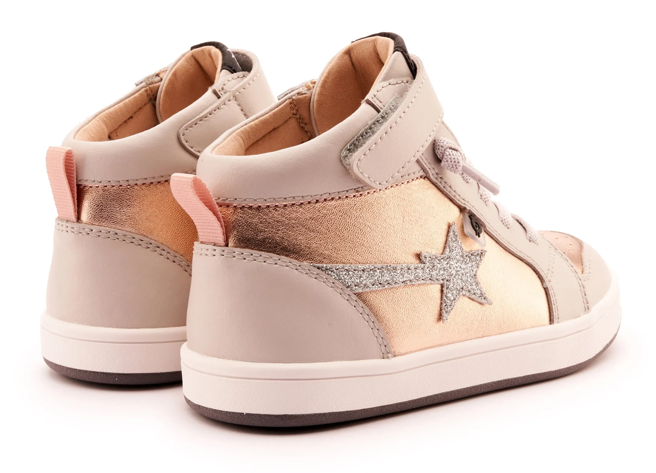 Old Soles Girl's 1007 Team-Star Casual Shoes - Copper / Glam Argent light pack