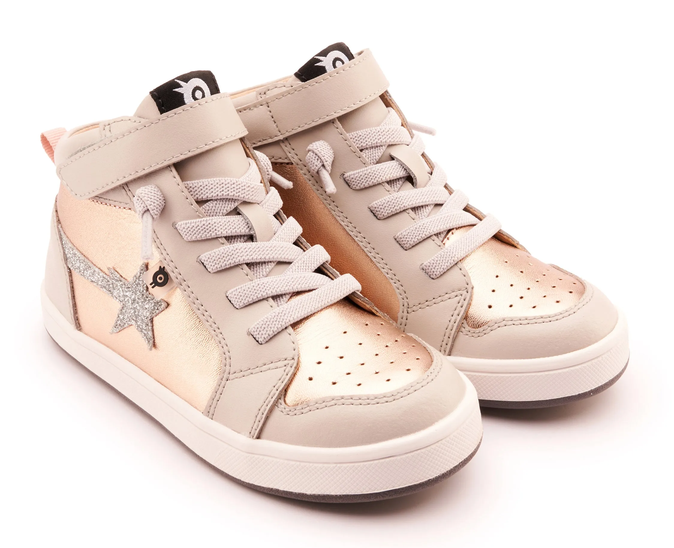 Old Soles Girl's 1007 Team-Star Casual Shoes - Copper / Glam Argent active fit