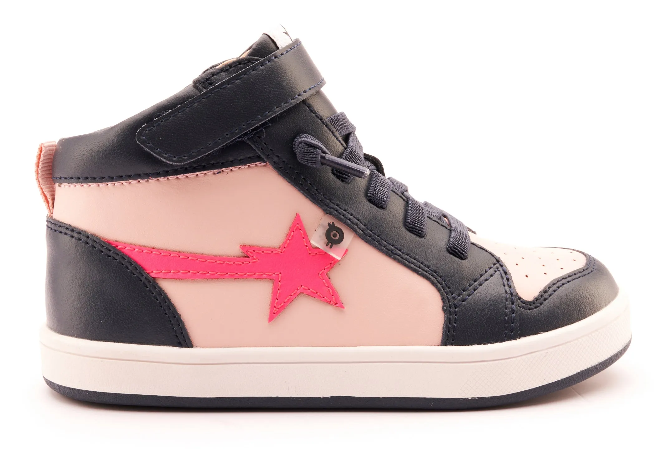 Old Soles Girl's 1007 Team-Star Casual Shoes - Powder Pink / Neon Pink airport ease