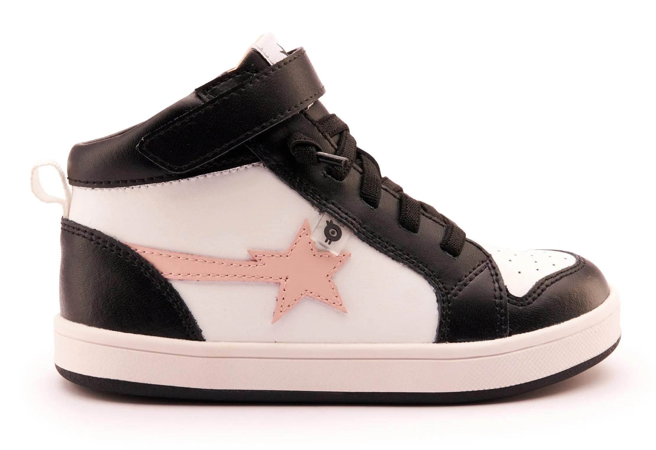 Old Soles Girl's 1007 Team-Star Casual Shoes - Snow / Powder Pink / Black / White Black Sole cool feet
