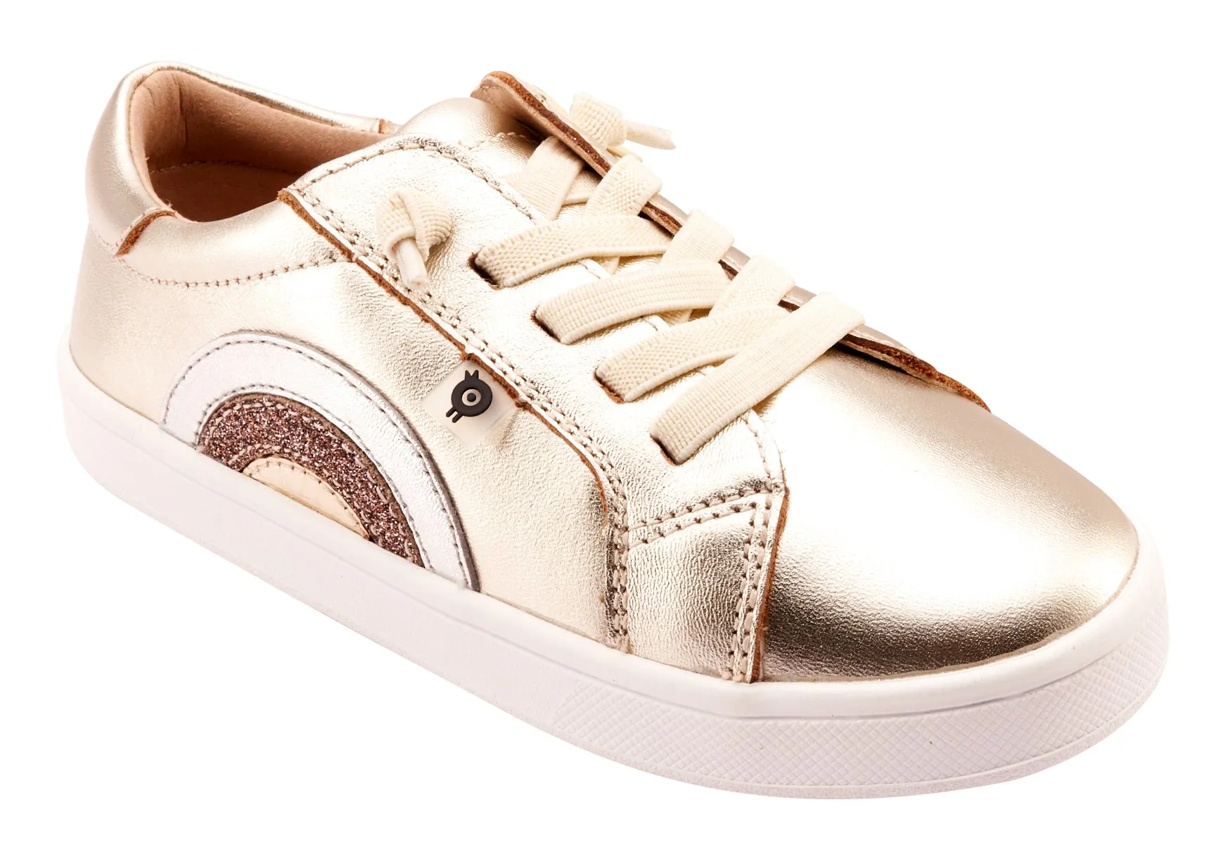 Old Soles Girl's 1010 Rainbow Jumpa Casual Shoes - Titanium / Silver / Glam Choc / Gold neat walk