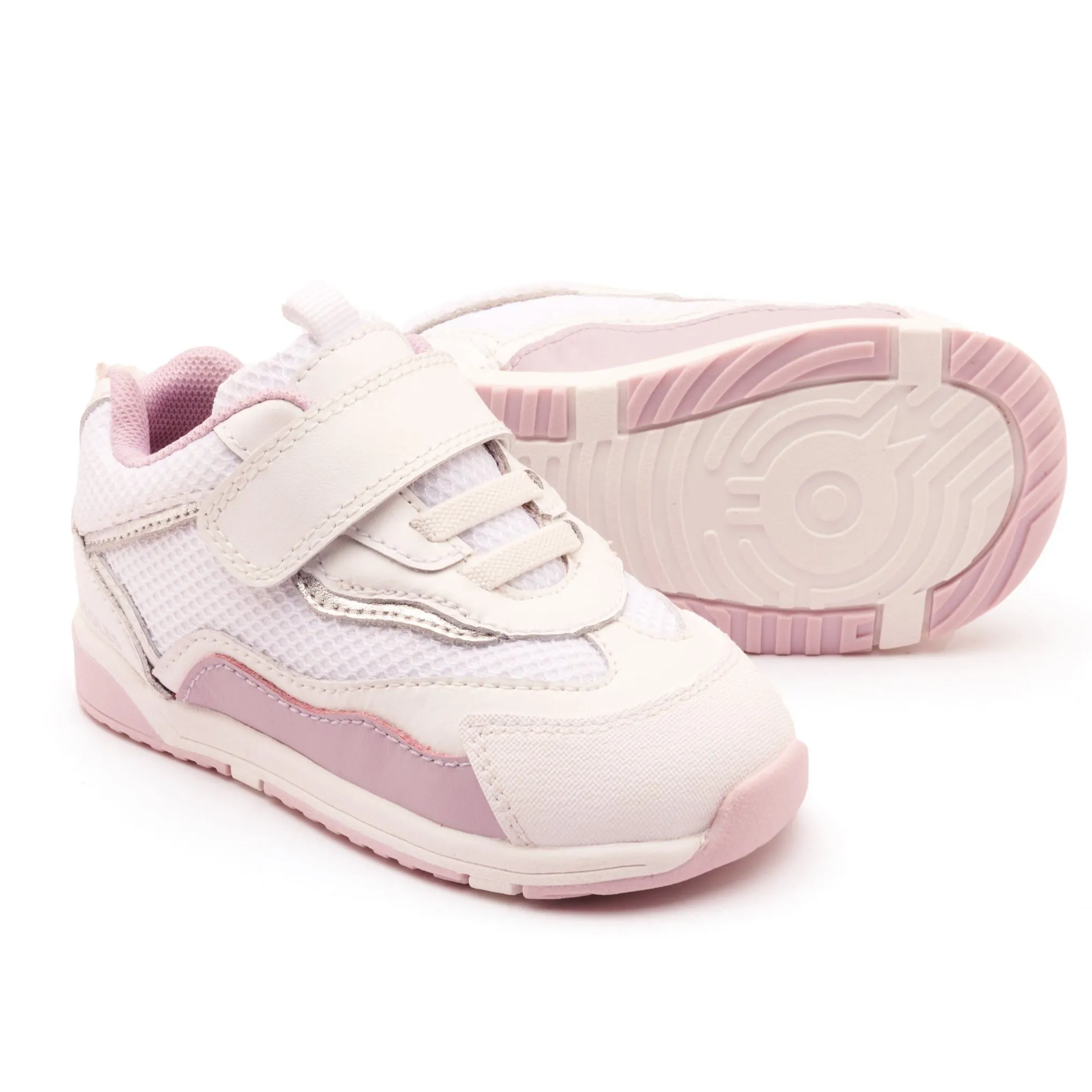 Old Soles Girl's 2109 Soda Casual Shoes - Snow / Lilium / Silver / White Lilium Sole mild look