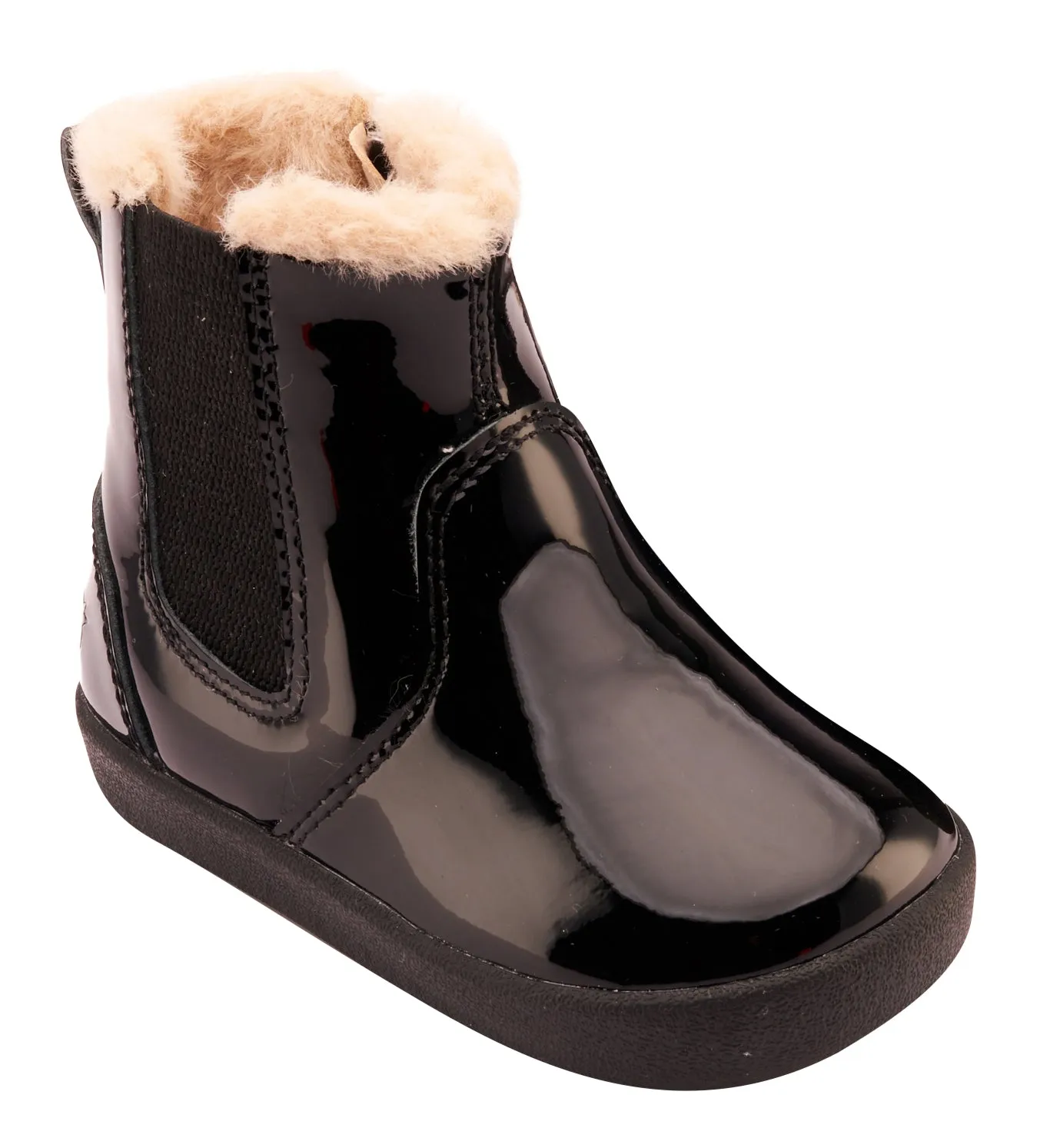 Old Soles Girl's 315 Rider Booties - Black Patent all-day fit