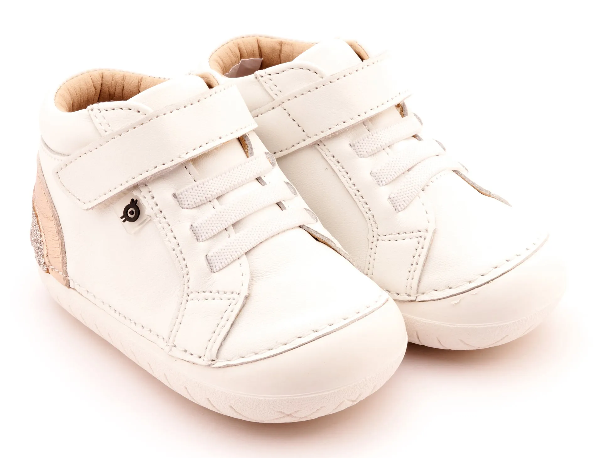 Old Soles Girl's 4091 Rainbow Champster Casual Shoes - Snow / Copper soft ride