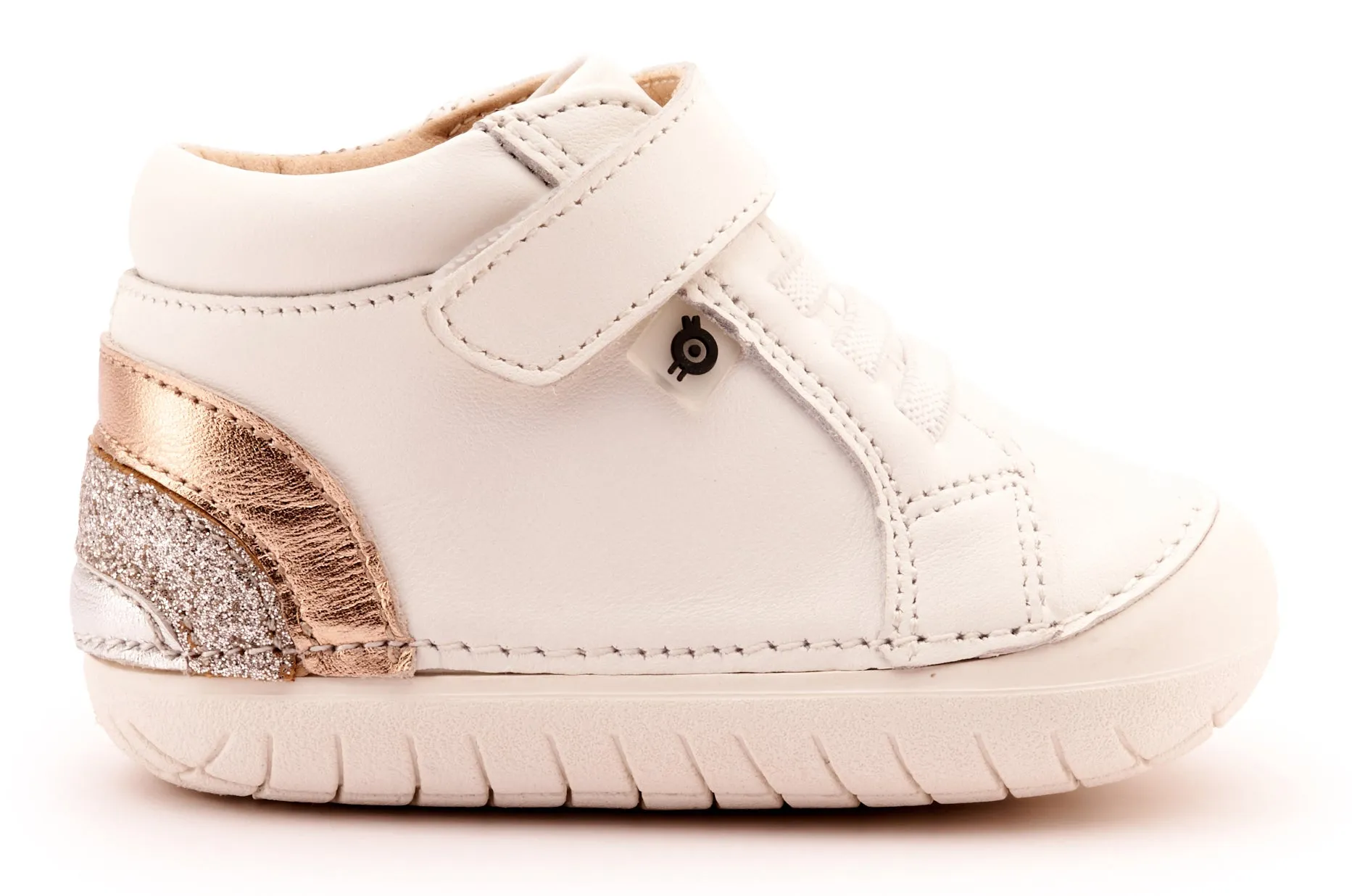 Old Soles Girl's 4091 Rainbow Champster Casual Shoes - Snow / Copper no lace