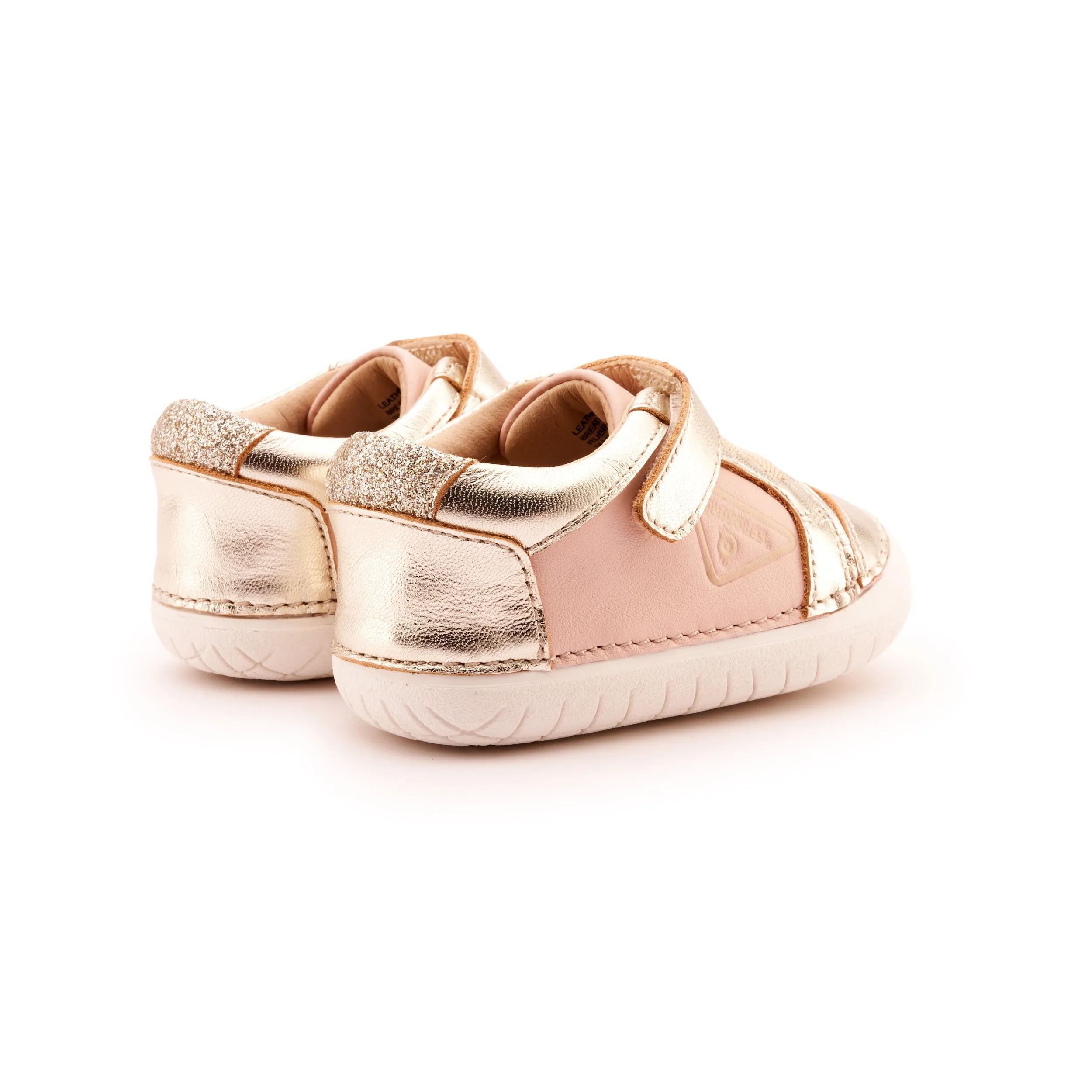 Old Soles Girl's 4094 Badge Pave Casual Shoes - Powder Pink / Gold / Glam Gold clear mind