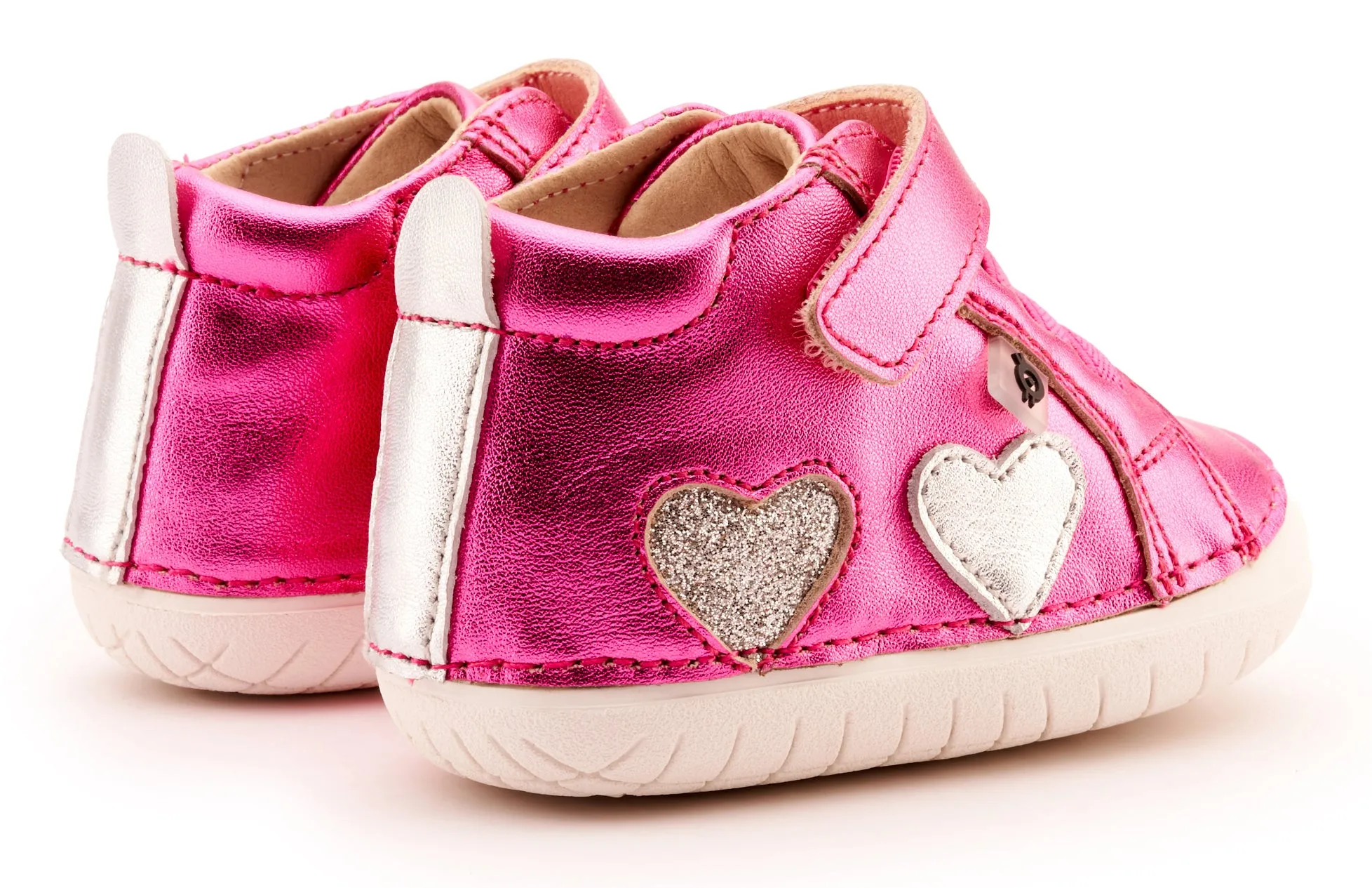 Old Soles Girl's 4097 Harper Pave Casual Shoes - Fuchsia Foil / Silver / Glam Argent weekend feel