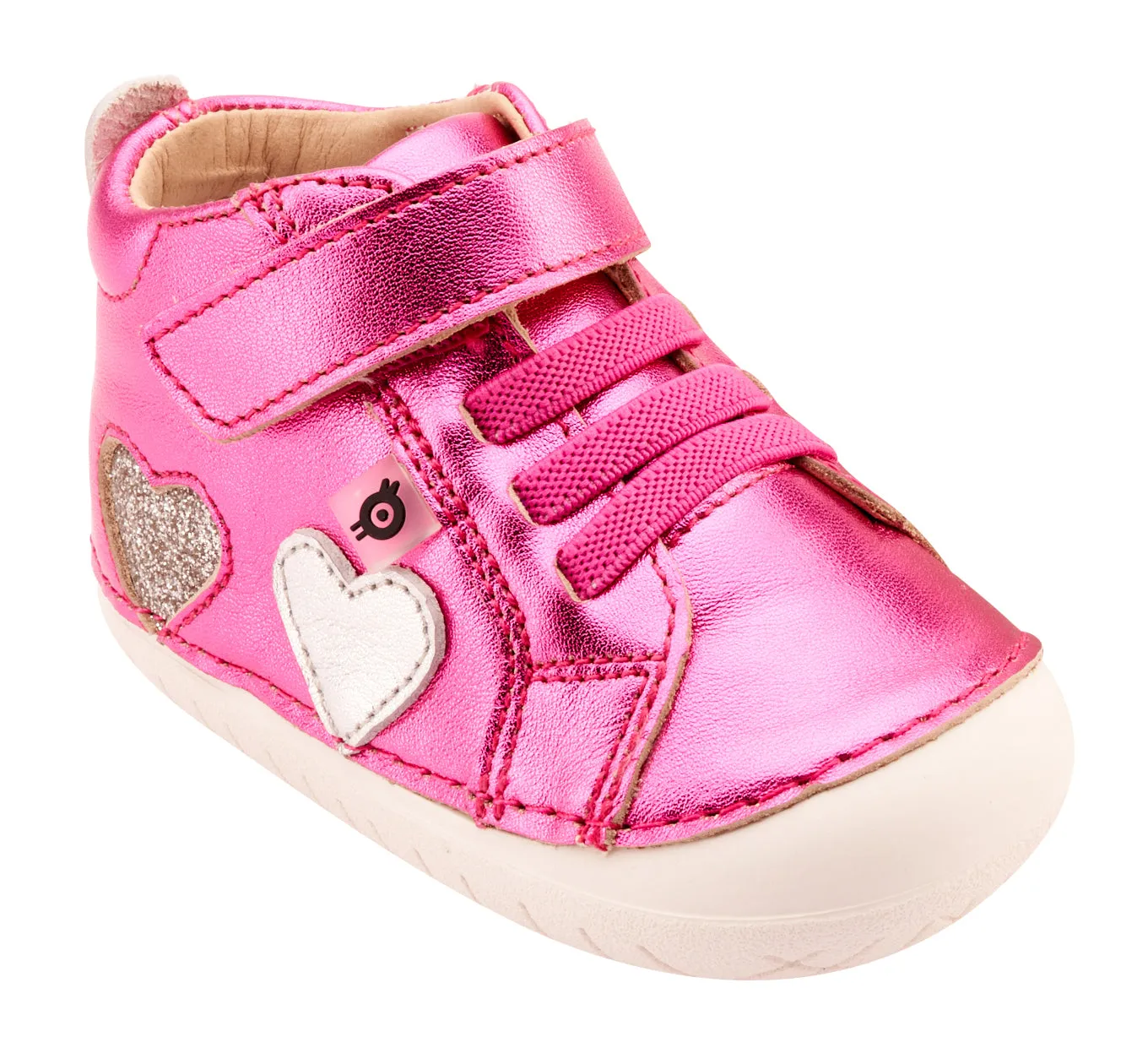 Old Soles Girl's 4097 Harper Pave Casual Shoes - Fuchsia Foil / Silver / Glam Argent pro vibe