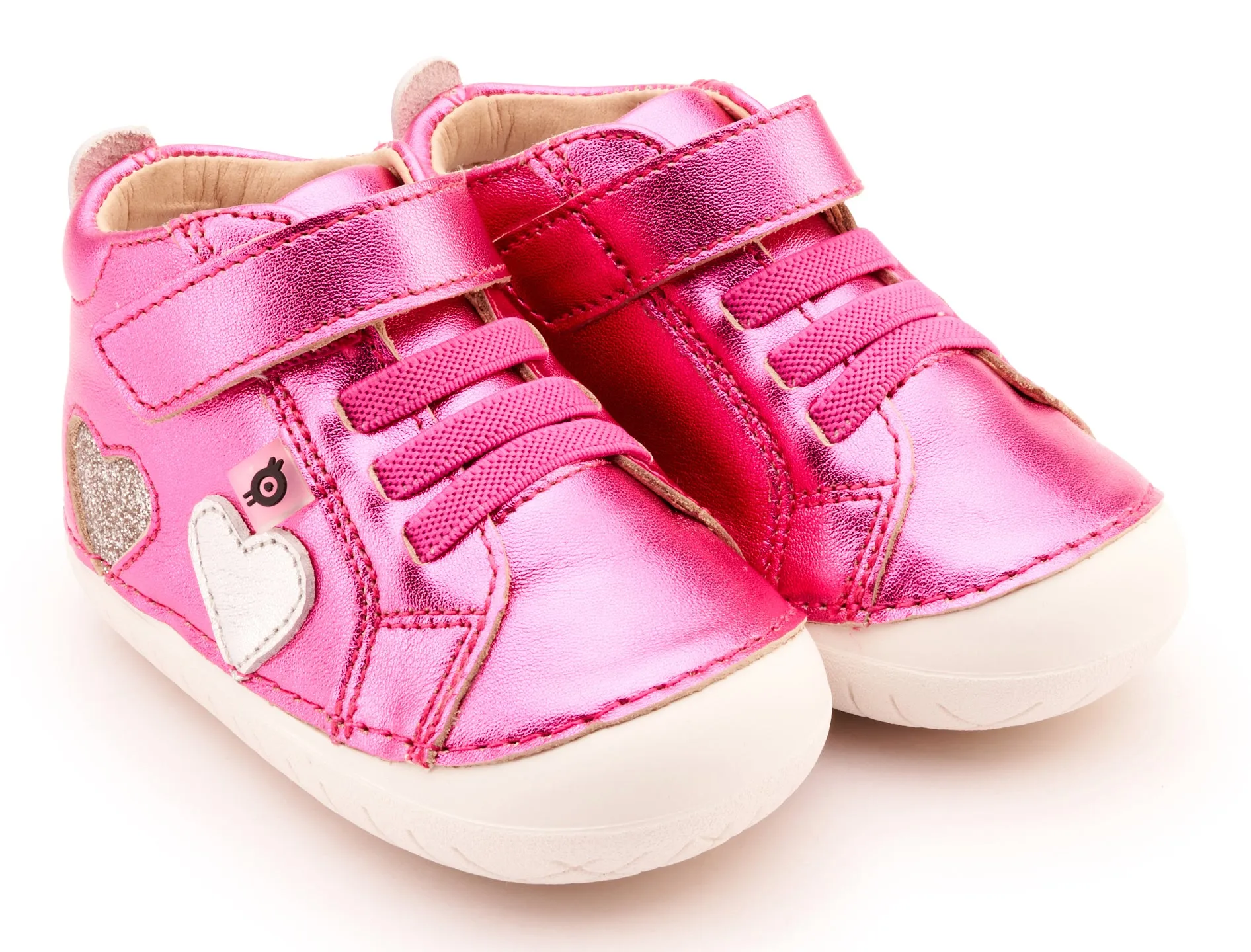 Old Soles Girl's 4097 Harper Pave Casual Shoes - Fuchsia Foil / Silver / Glam Argent chill vibe