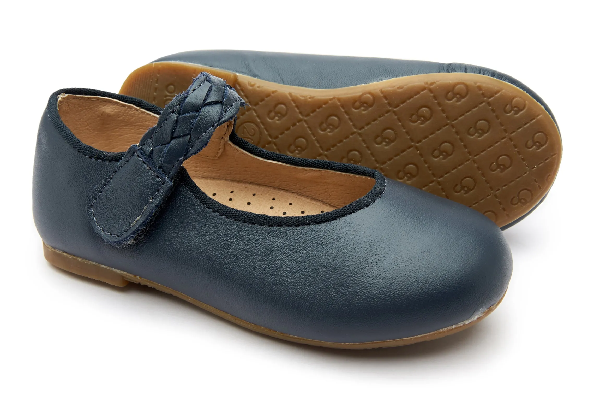 Old Soles Girl's 817 Lady Plat Shoes - Navy everywear fit