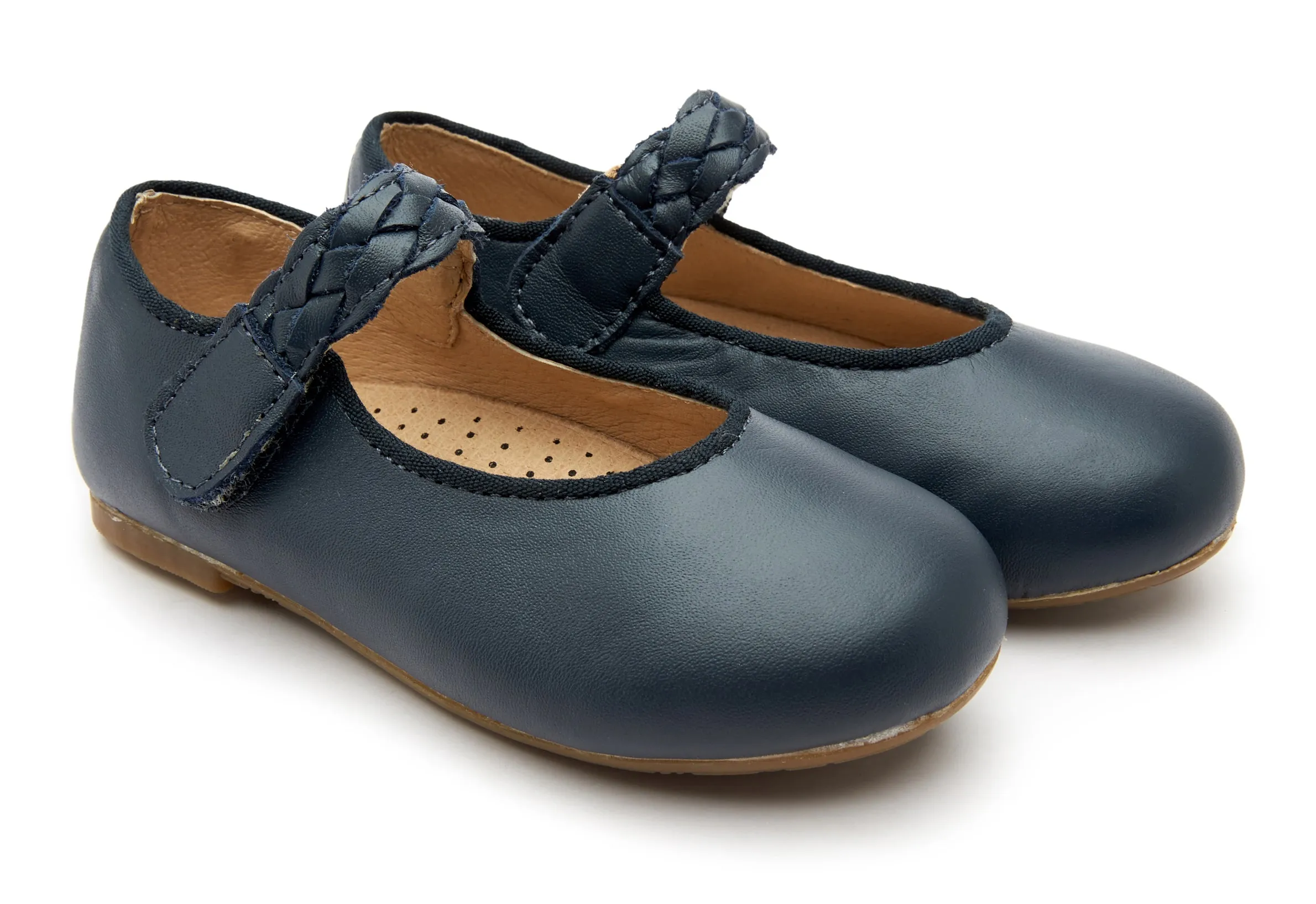 Old Soles Girl's 817 Lady Plat Shoes - Navy business meeting