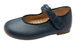 Old Soles Girl's 817 Lady Plat Shoes - Navy durable sole