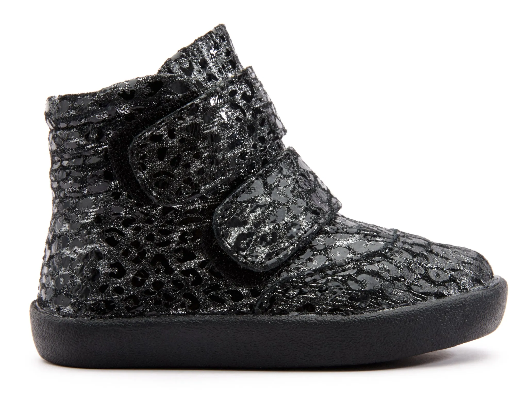 Old Soles Girl's & Boy's 5071 The Core Ankle Boot Sneaker - Pearlised Leopard breezy move