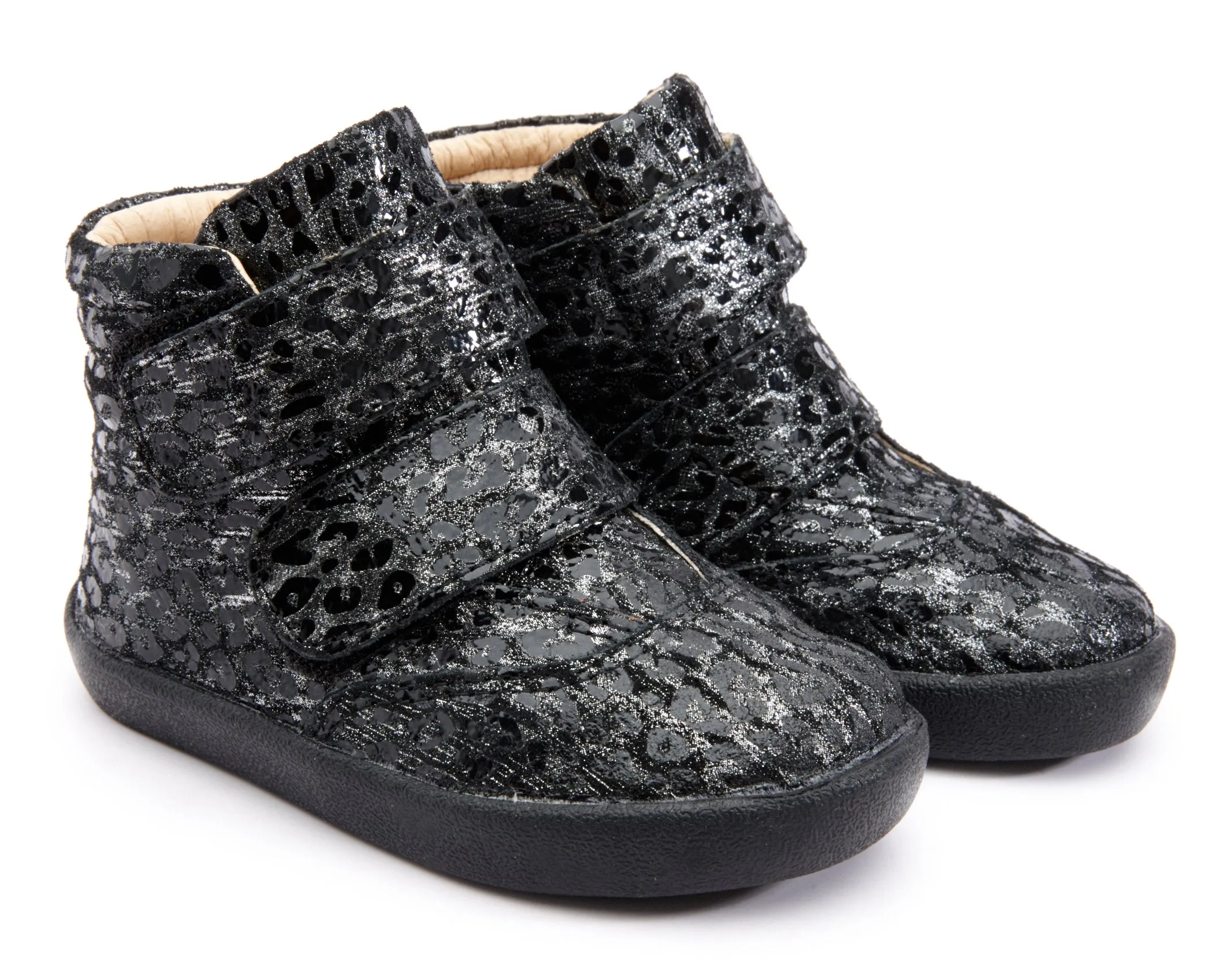 Old Soles Girl's & Boy's 5071 The Core Ankle Boot Sneaker - Pearlised Leopard winter essential