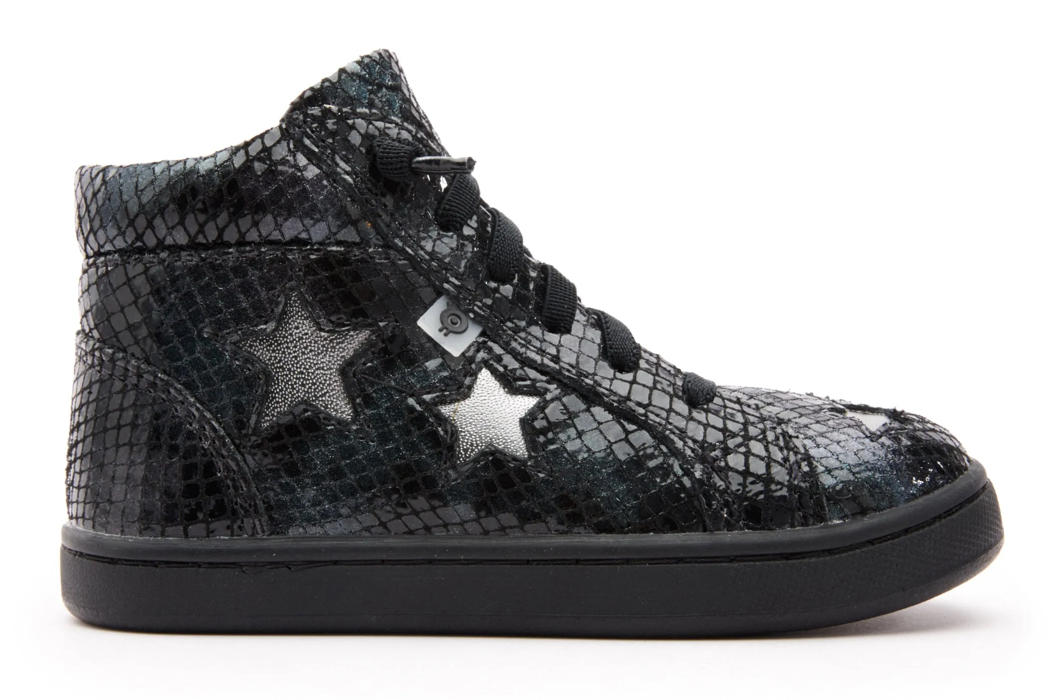 Old Soles Girl's & Boy's 6085 Starey High Top Sneaker - Navy Tie Dye/Rich Silver breeze walk