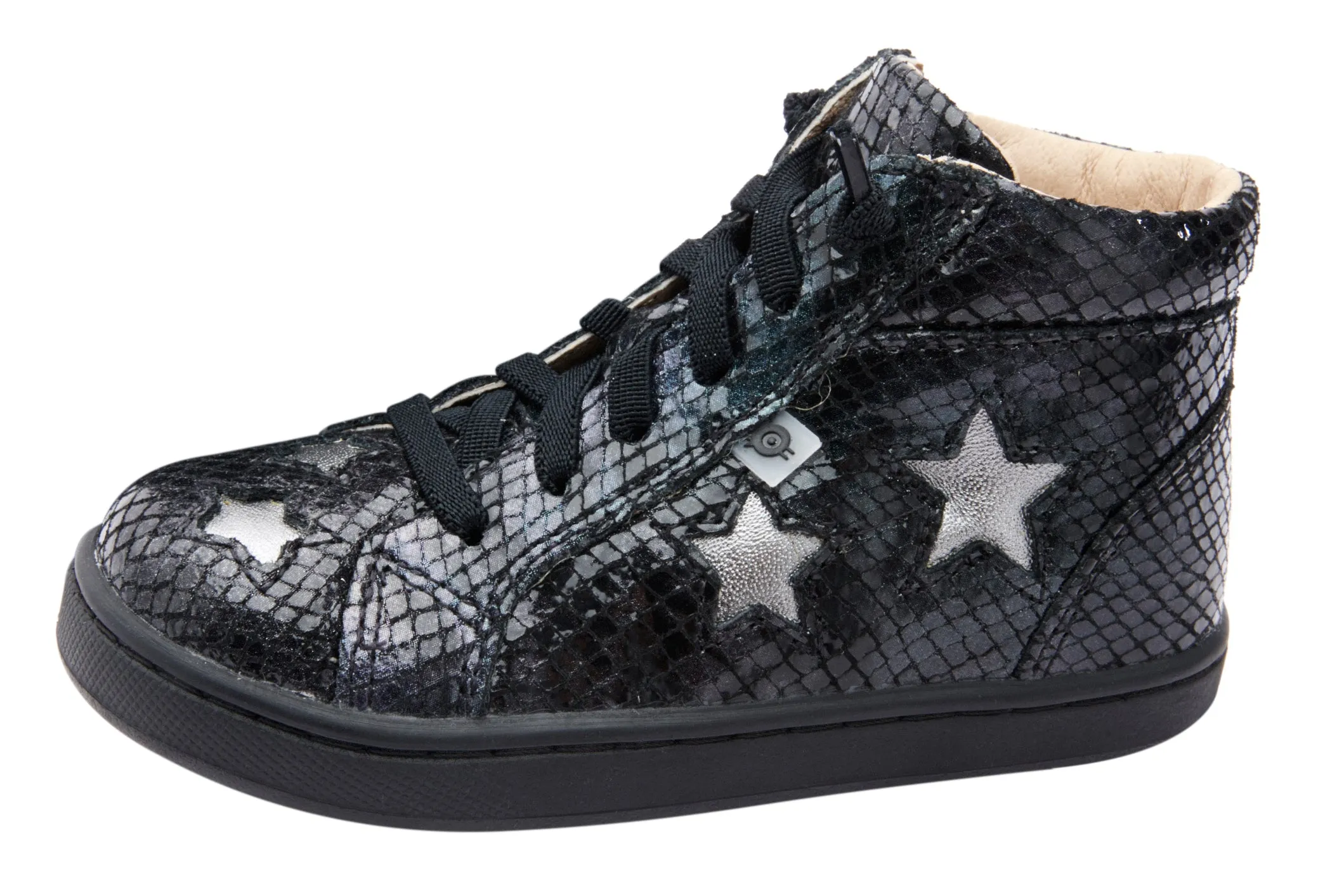 Old Soles Girl's & Boy's 6085 Starey High Top Sneaker - Navy Tie Dye/Rich Silver soft padding