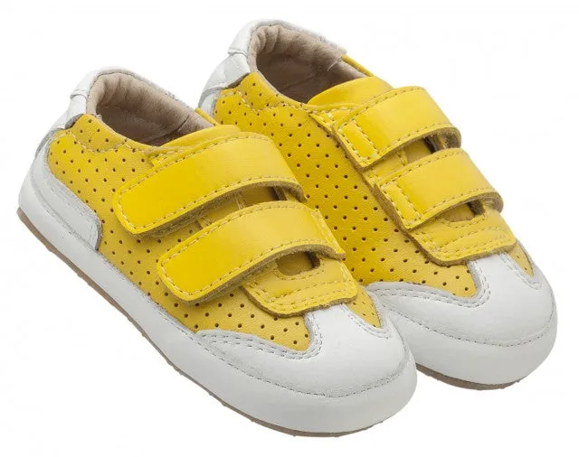 Old Soles Girl's and Boy's 0025R Chaser Sneakers, Sunflower/Snow travel edge