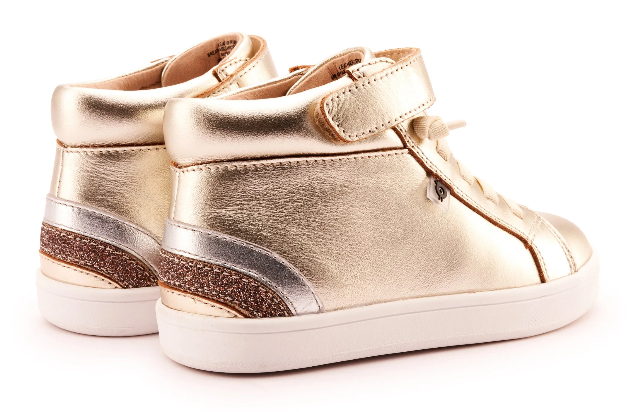 Old Soles Girl's and Boy's 1011 Sneaksta Rainbow Casual Shoes - Titanium / Silver / Glam Choc / Gold cozy move