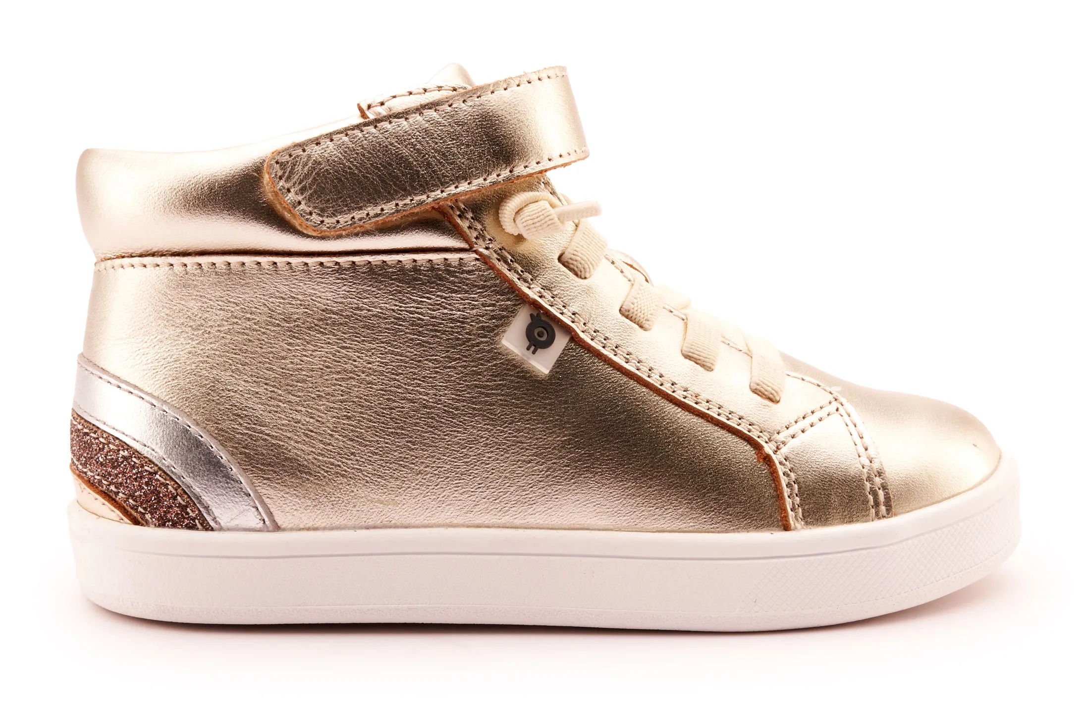 Old Soles Girl's and Boy's 1011 Sneaksta Rainbow Casual Shoes - Titanium / Silver / Glam Choc / Gold cool city