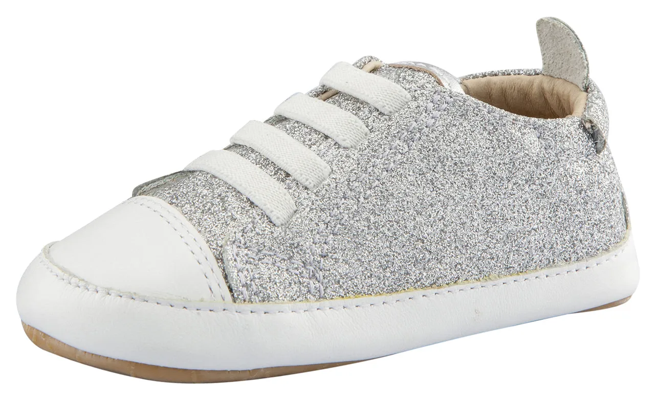 Old Soles Girl's and Boy's Eazy Jogger, Glam Argent/Silver go light
