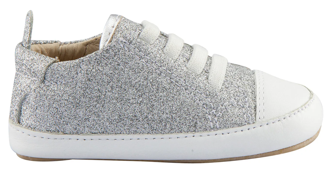 Old Soles Girl's and Boy's Eazy Jogger, Glam Argent/Silver style boost