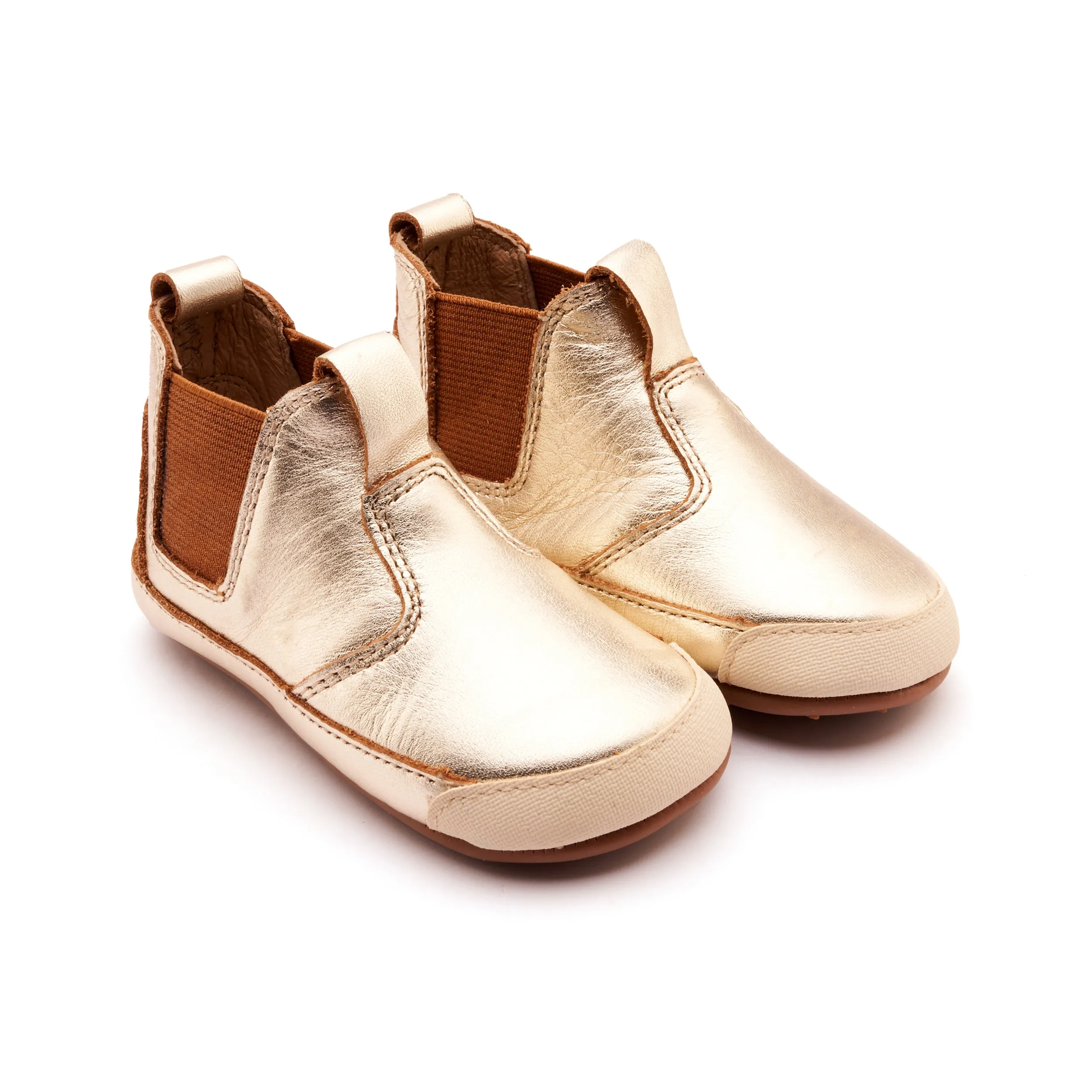 Old Soles Girl's and Boy's Hardy Casual Shoes - Local Gold trend touch