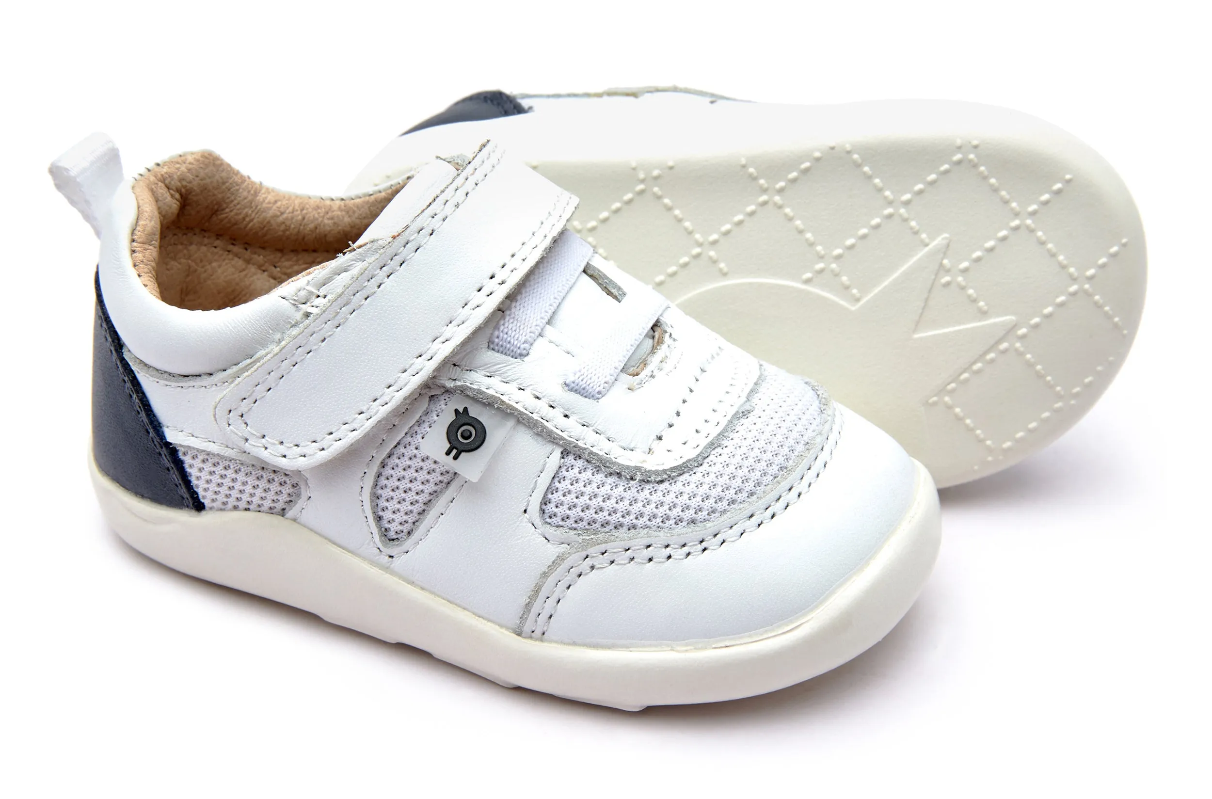 Old Soles Girl's and Boy's Road Trip Shoes, Snow/White/Navy vibe flow
