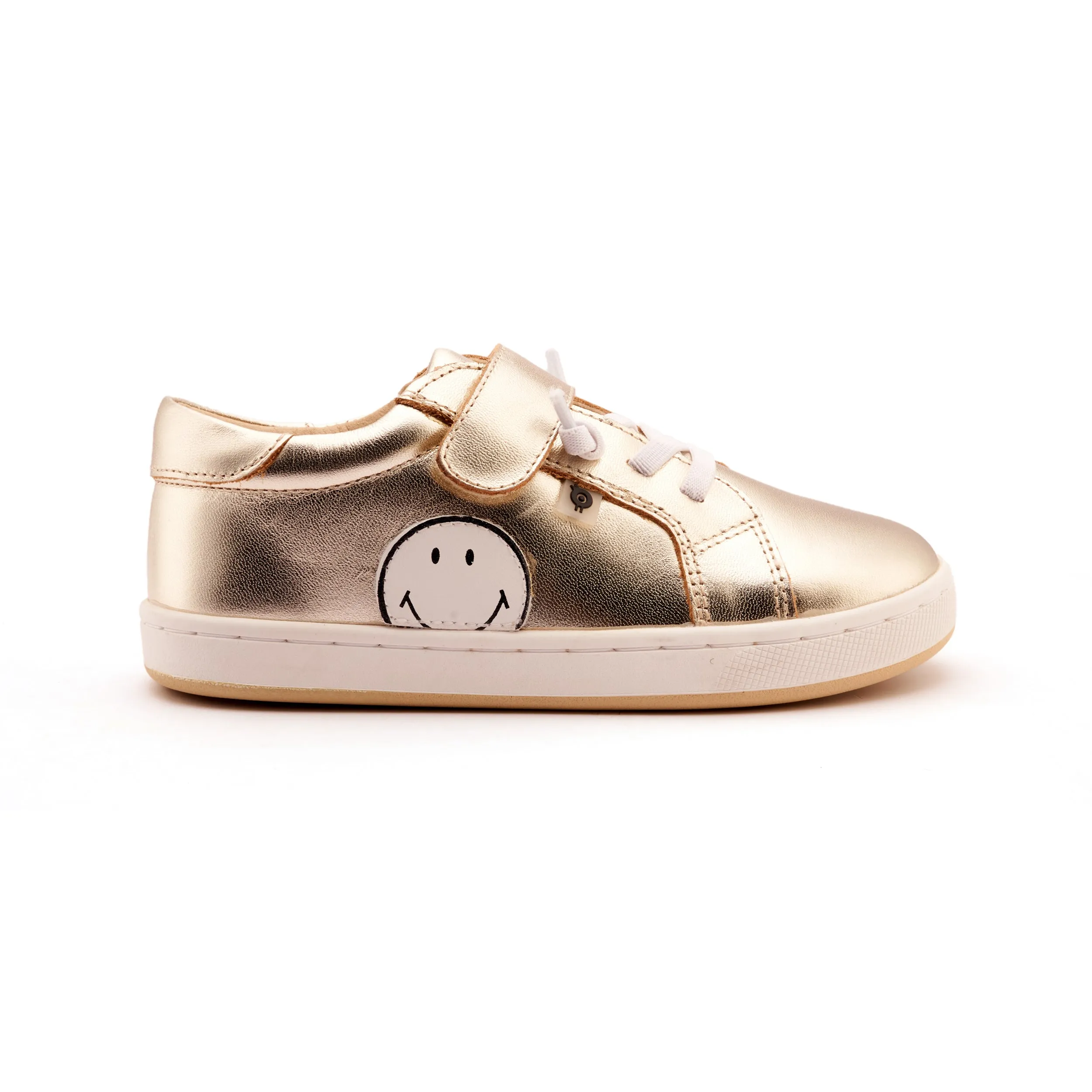 Old Soles Girl's and Boys Smiles Casual Shoes - Gold / Snow flexible fit