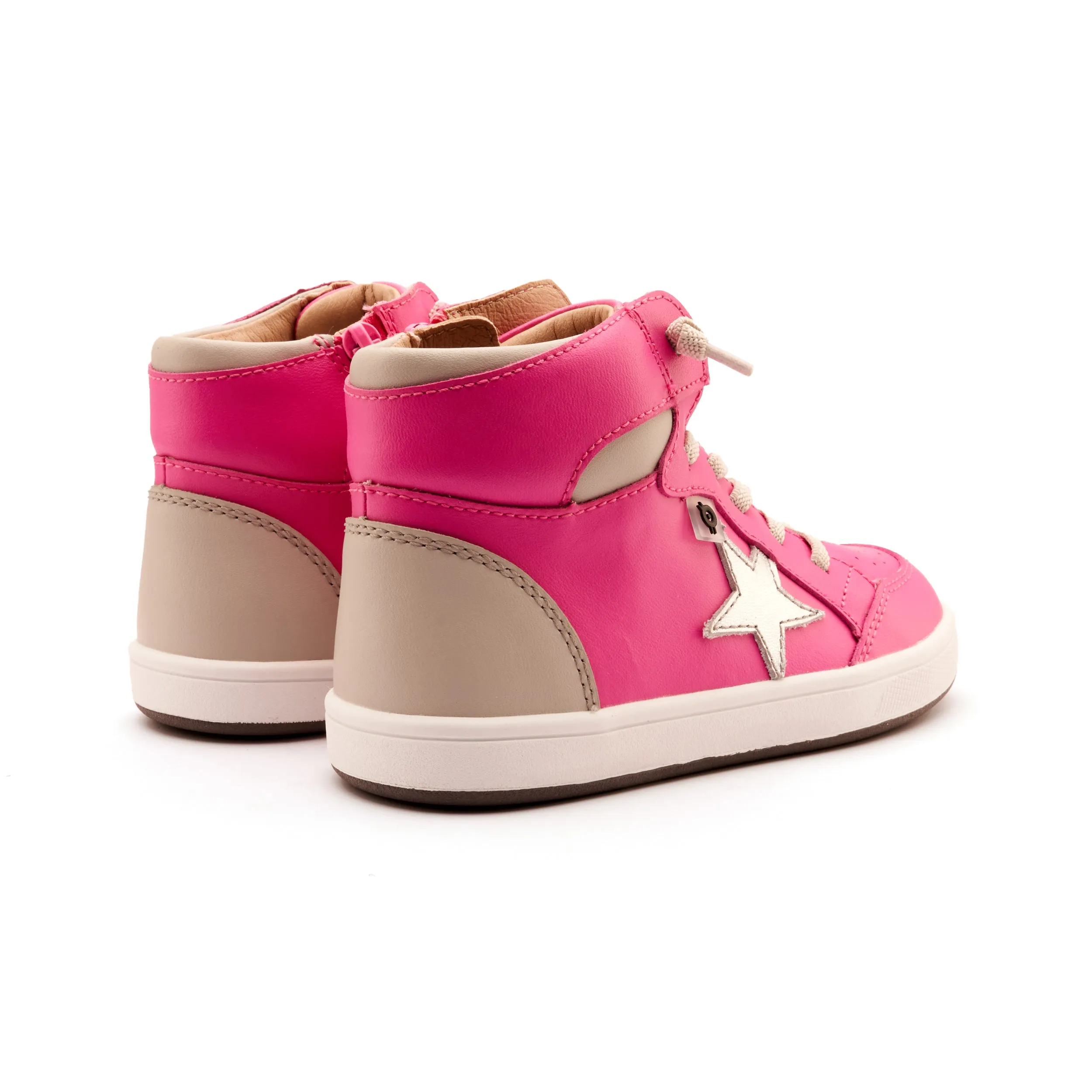 Old Soles Girl's and Boy's Starling Casual Shoes - Rosy / Gris / Silver city wear