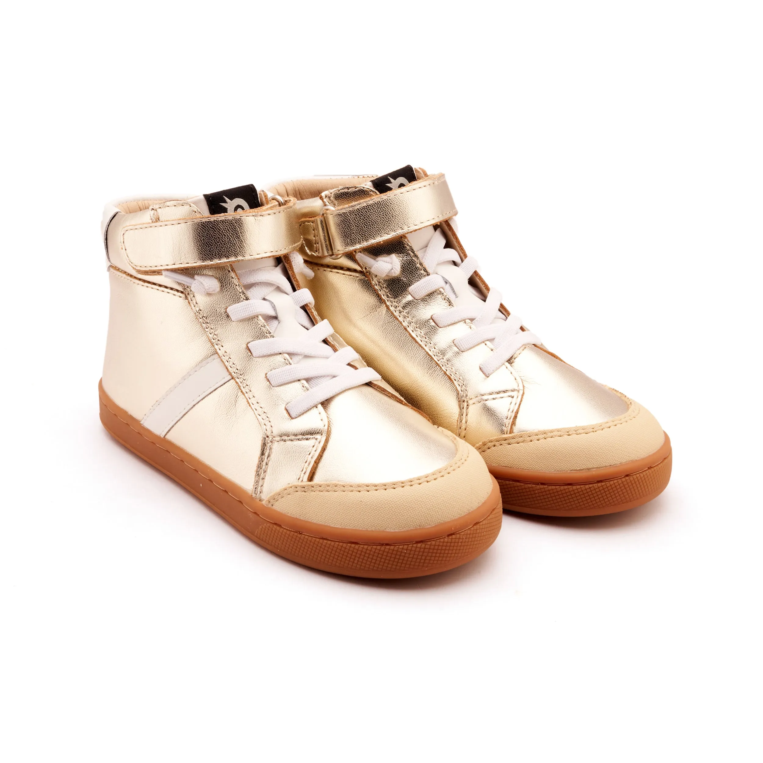 Old Soles Girl's and Boy's Urban Roadway Casual Shoes - Gold / Snow comfy edge