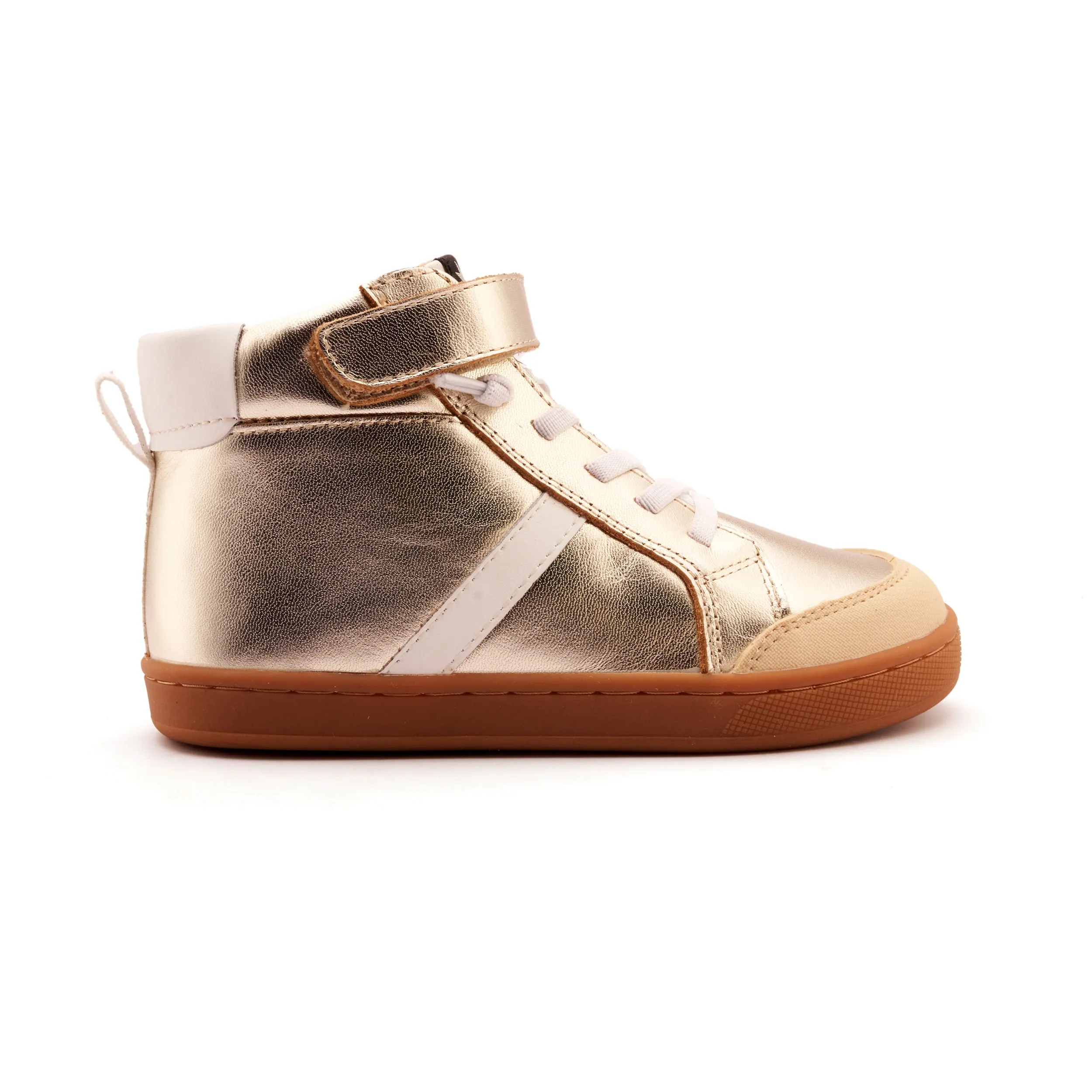 Old Soles Girl's and Boy's Urban Roadway Casual Shoes - Gold / Snow soft padding
