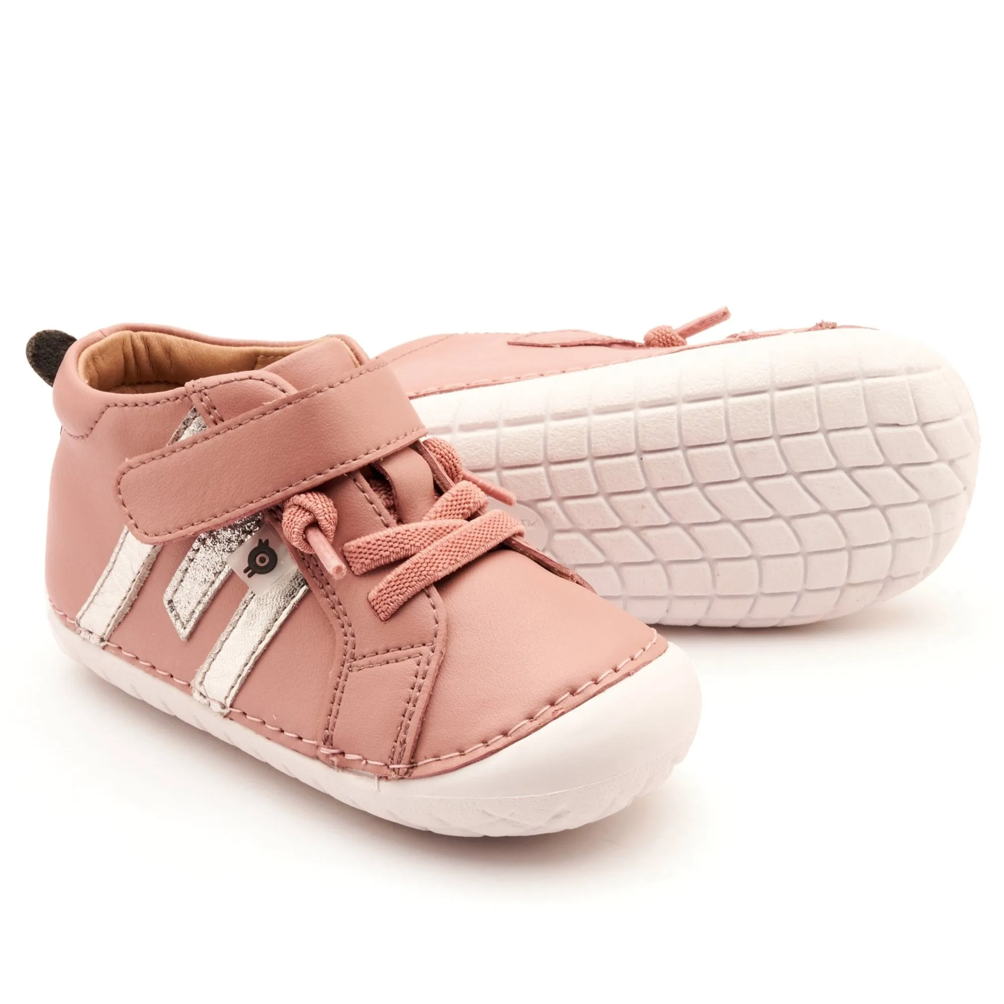 Old Soles Girl's Away Pave Casual Shoes - Kiss / Silver / Glam Argent flexible fit