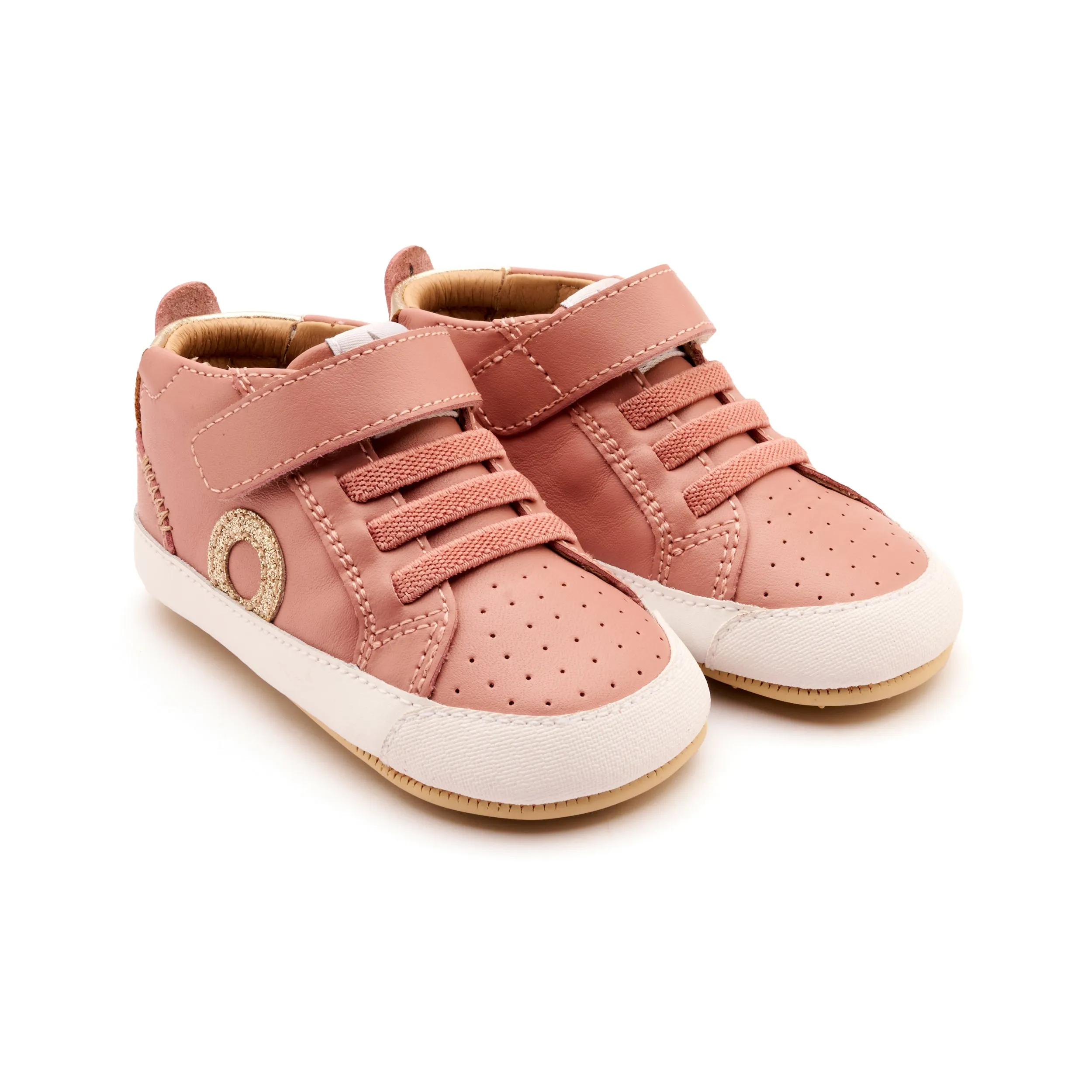 Old Soles Girl's Baby Zig Casual Shoes - Kiss / Gold / Glam Gold weekend mode