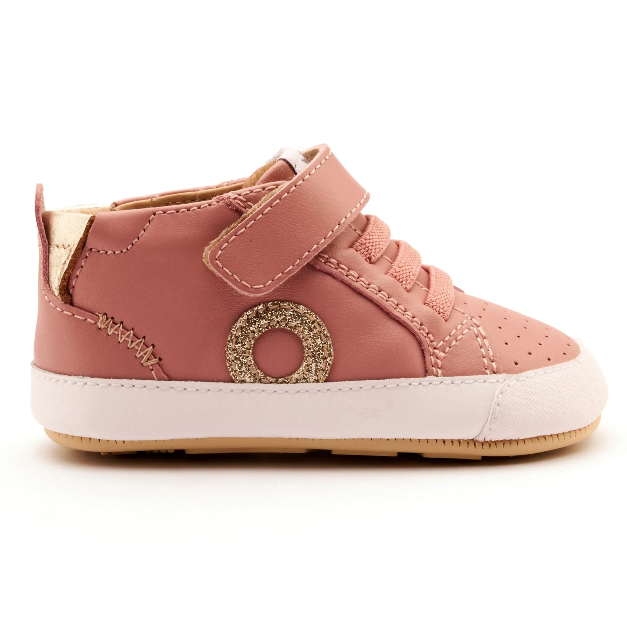 Old Soles Girl's Baby Zig Casual Shoes - Kiss / Gold / Glam Gold pure pace