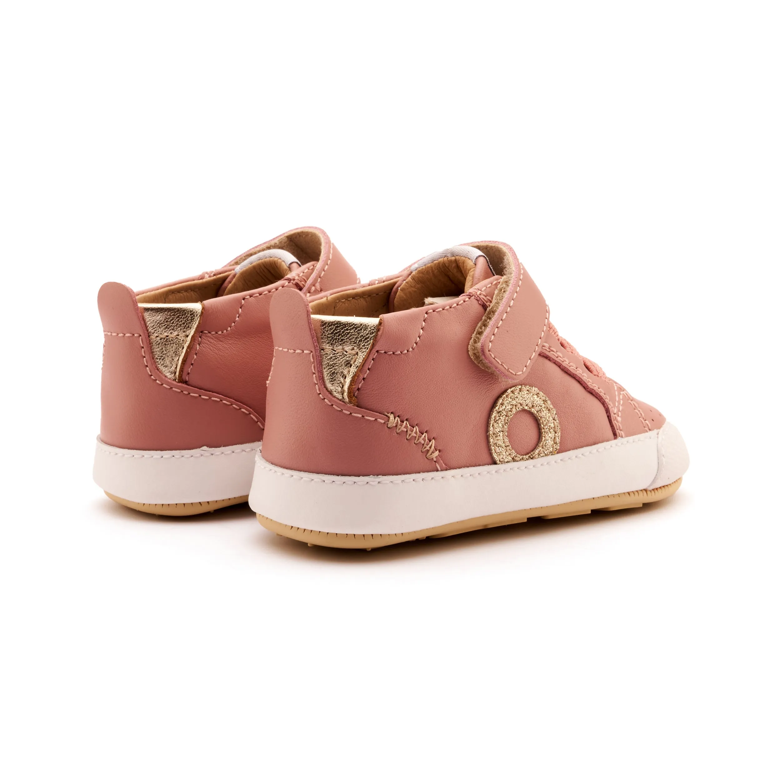 Old Soles Girl's Baby Zig Casual Shoes - Kiss / Gold / Glam Gold true comfort