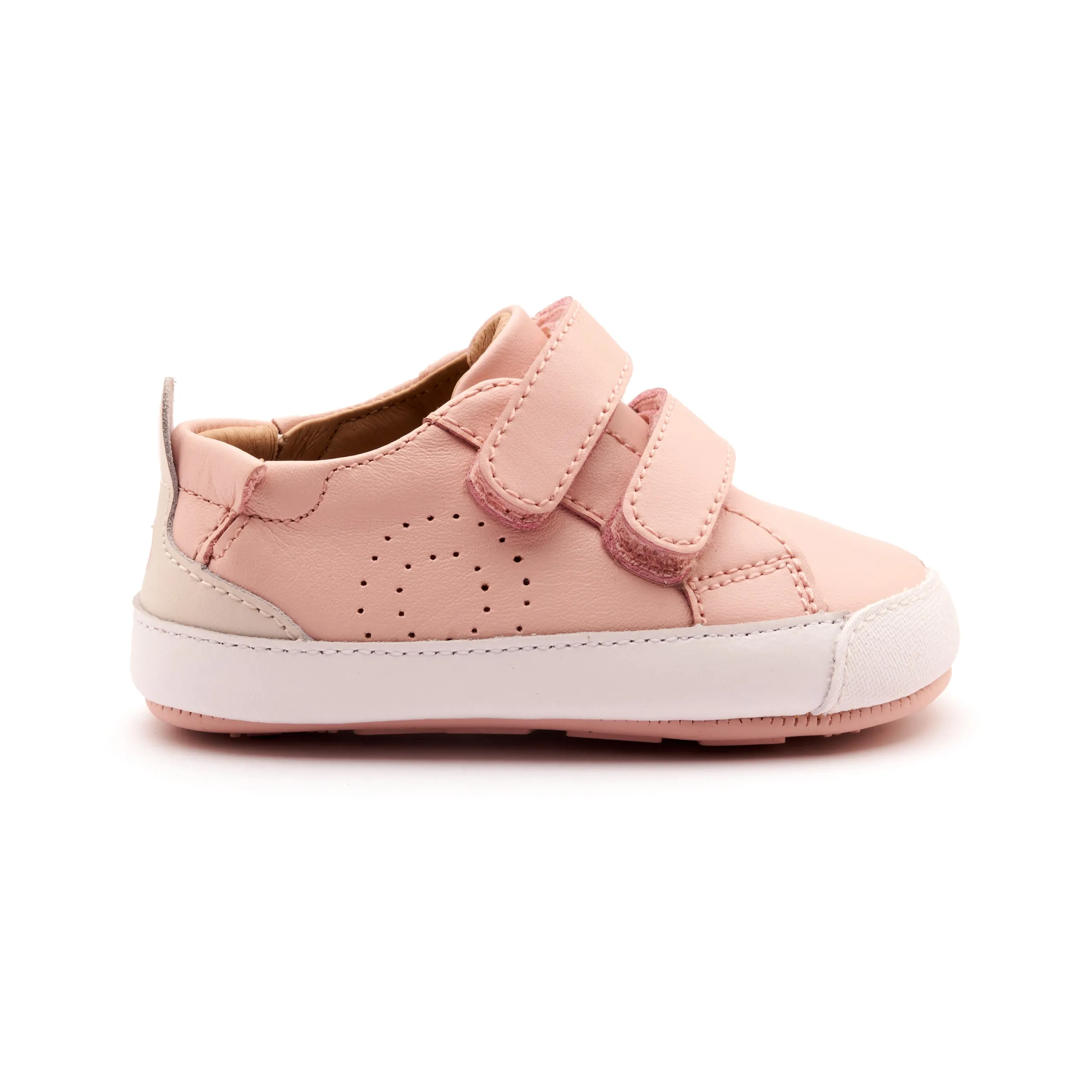 Old Soles Girl's BabyTot Casual Shoes - Powder Pink / Sporco smart edge