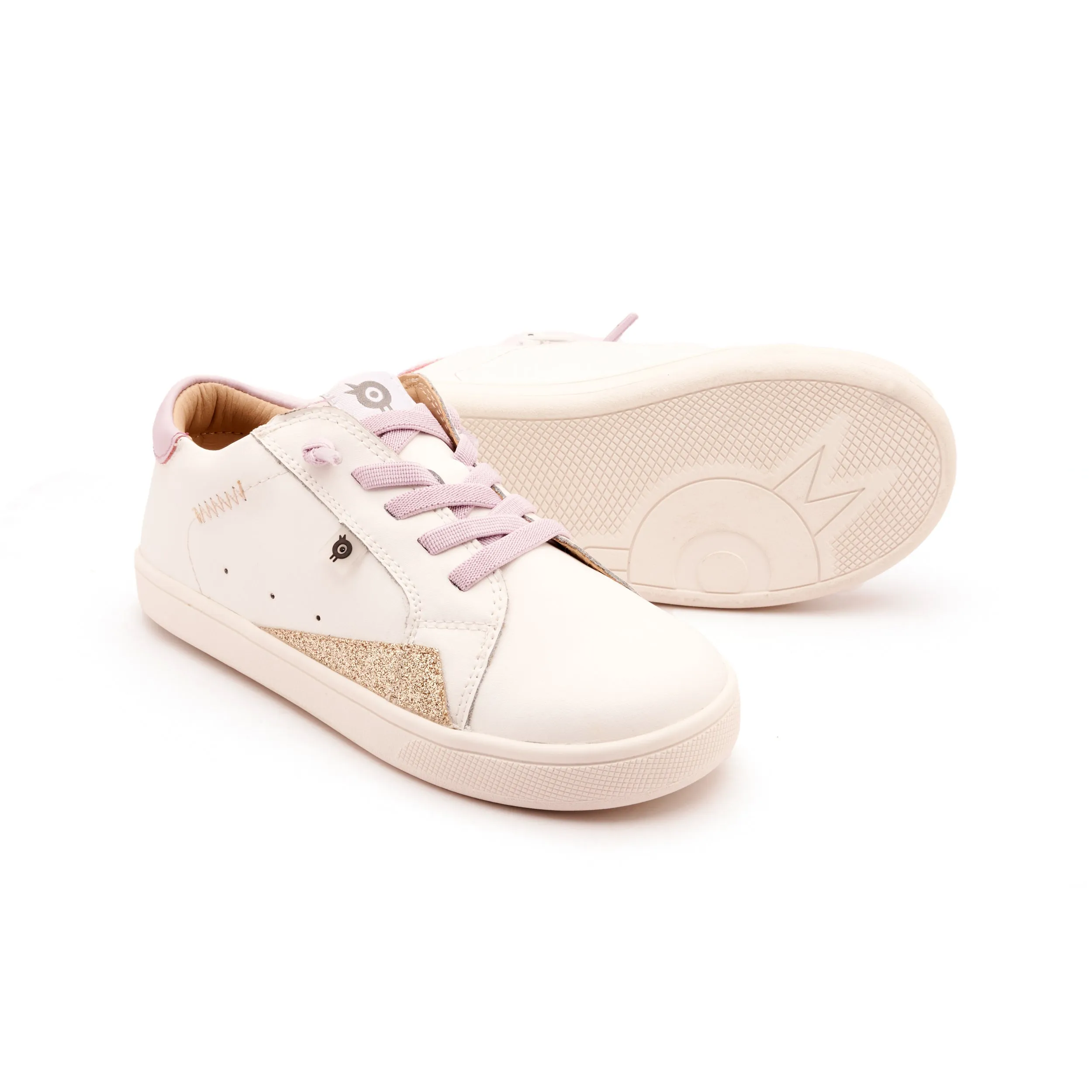 Old Soles Girl's Blade Runner Casual Shoes - Snow / Lilium / Glam Gold walk smart