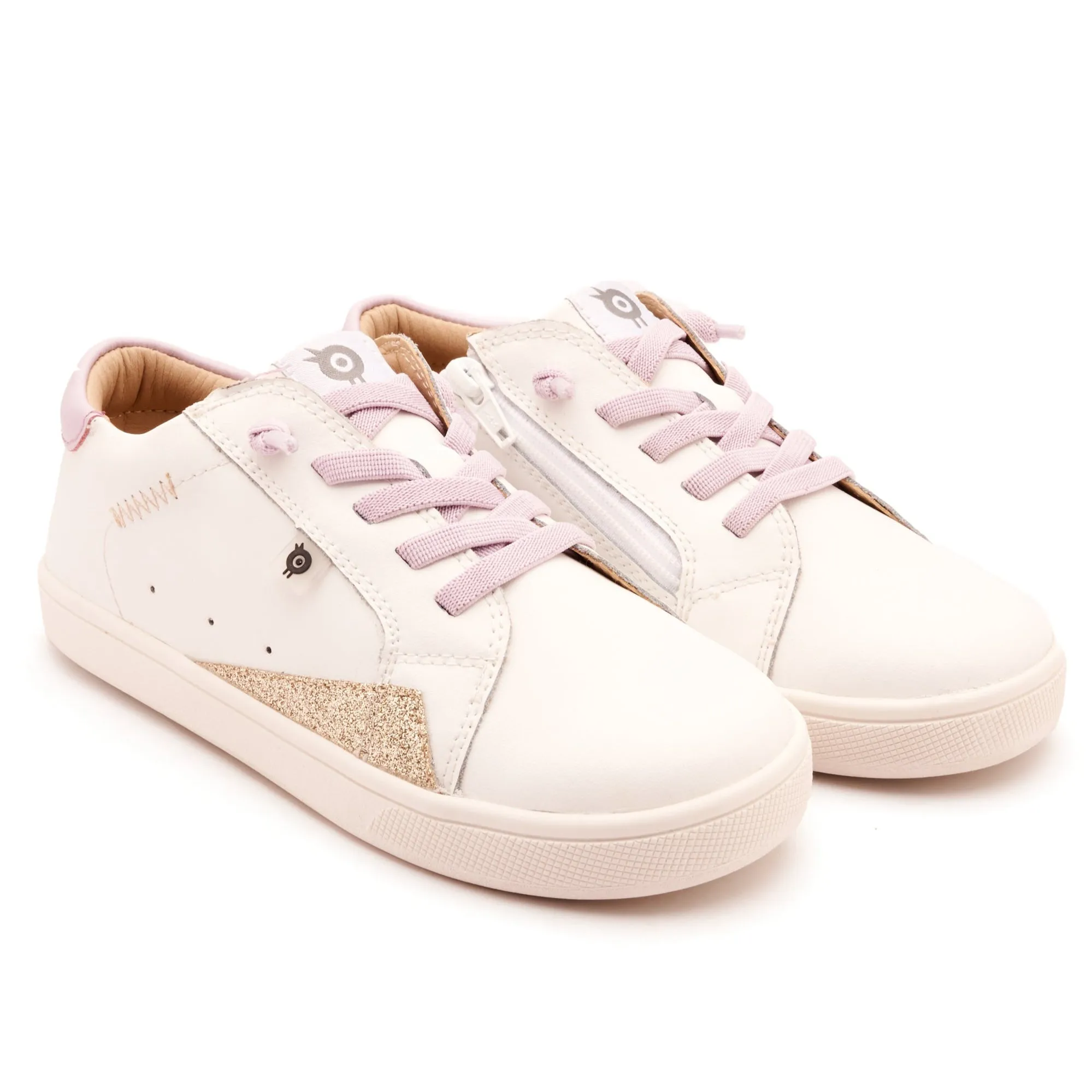 Old Soles Girl's Blade Runner Casual Shoes - Snow / Lilium / Glam Gold fit ease