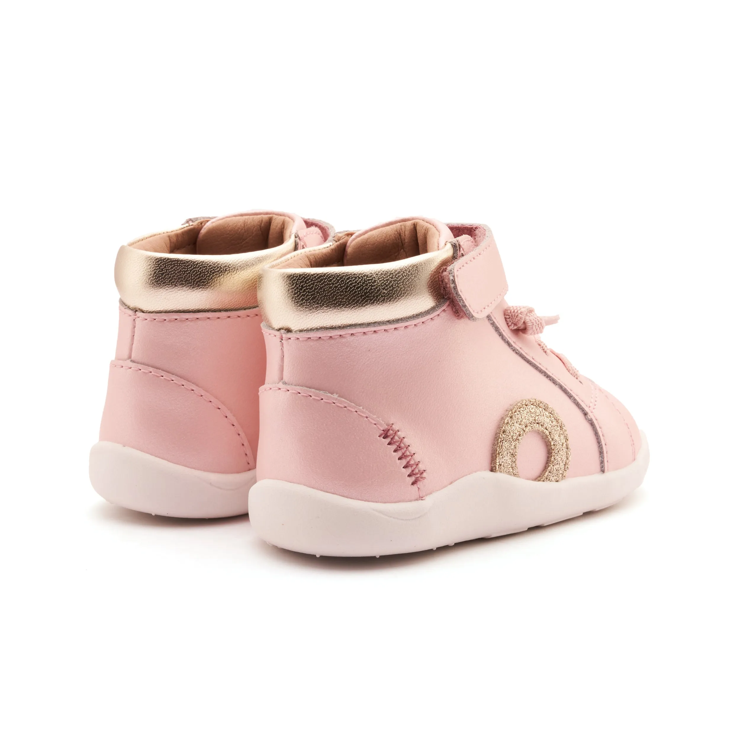 Old Soles Girl's Ground Zig Casual Shoes - Nacardo Dalia / Gold / Glam Gold smart look