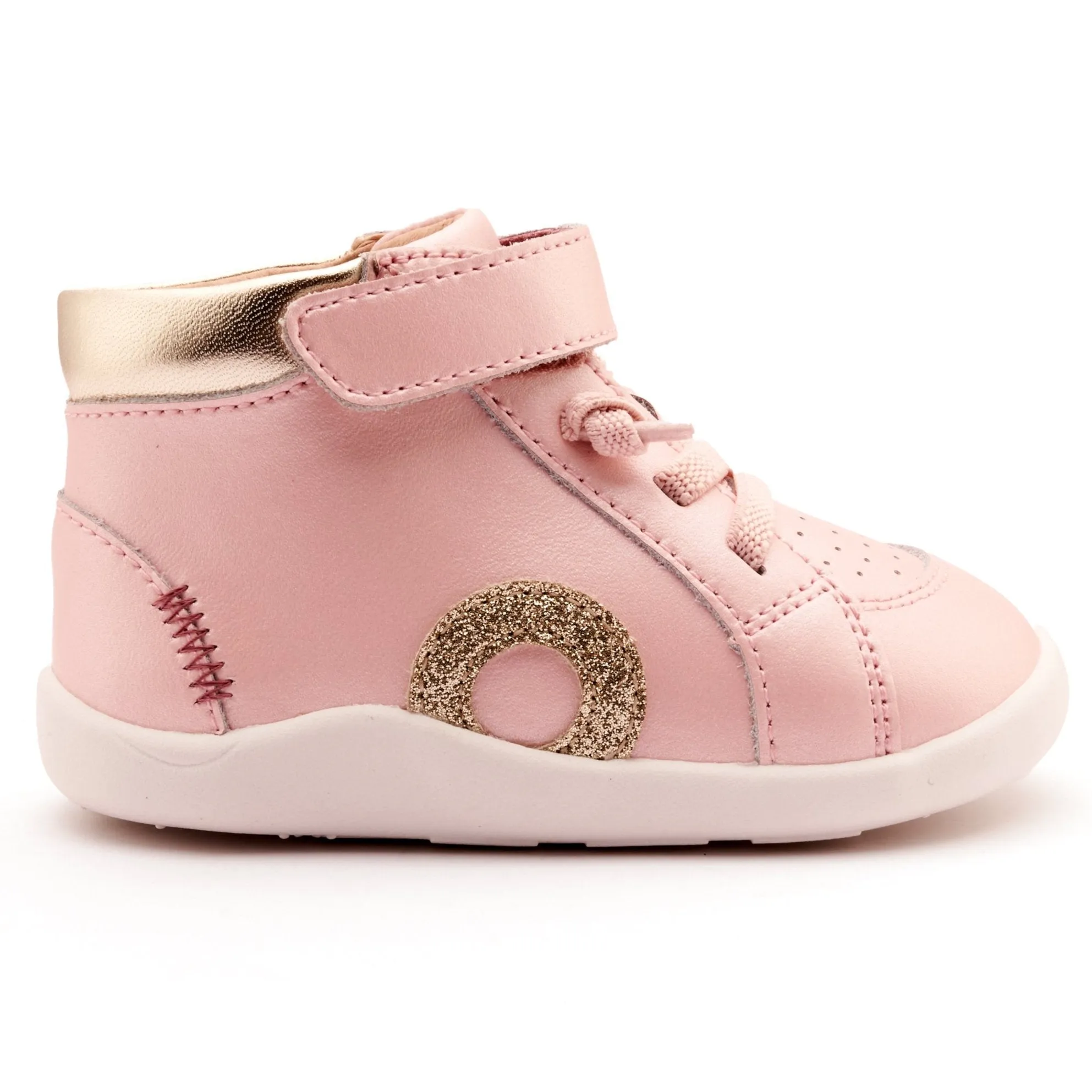 Old Soles Girl's Ground Zig Casual Shoes - Nacardo Dalia / Gold / Glam Gold soft motion
