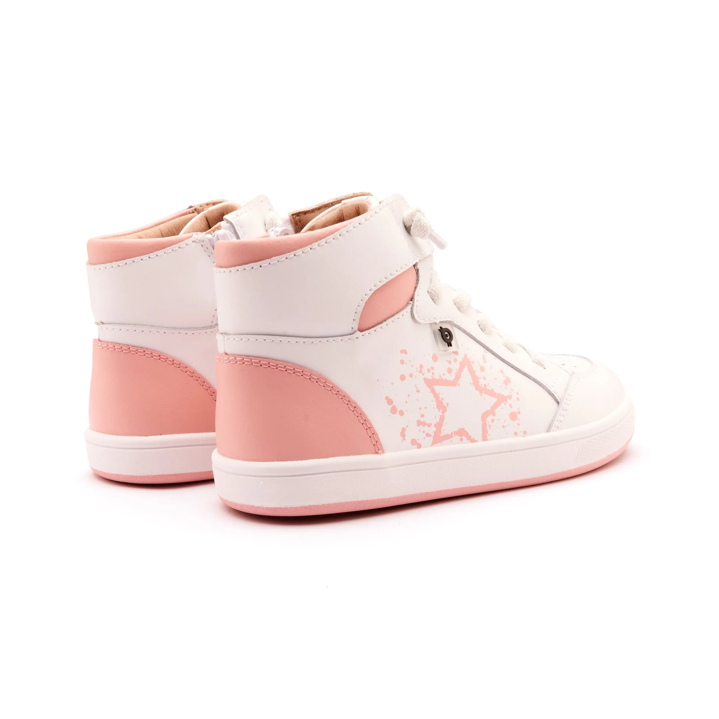 Old Soles Girl's High Splash Casual Shoes - Snow / Cipria / White Cipria easy walk