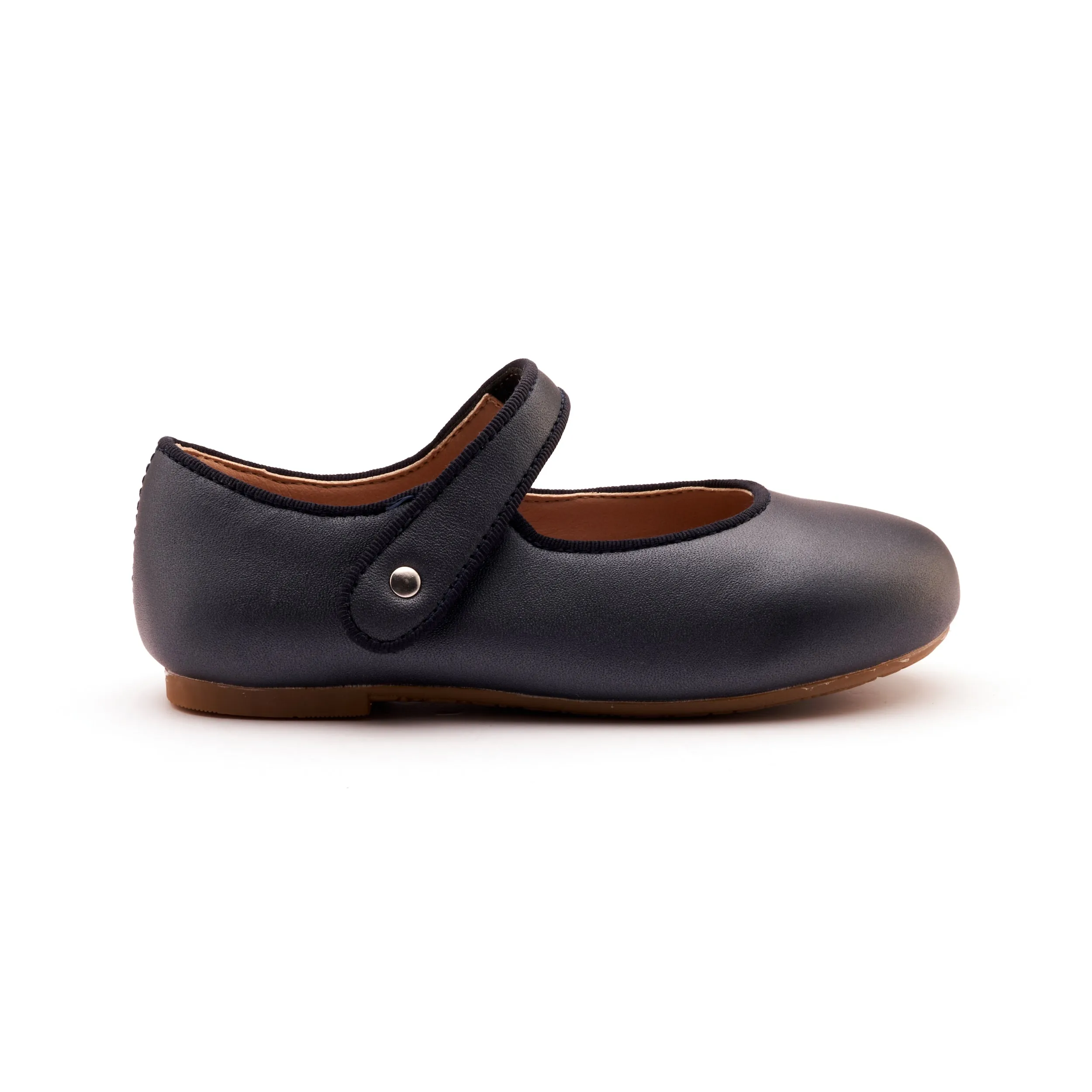 Old Soles Girl's Lady Jane Flat Shoes - Nacardo Navy motion ready