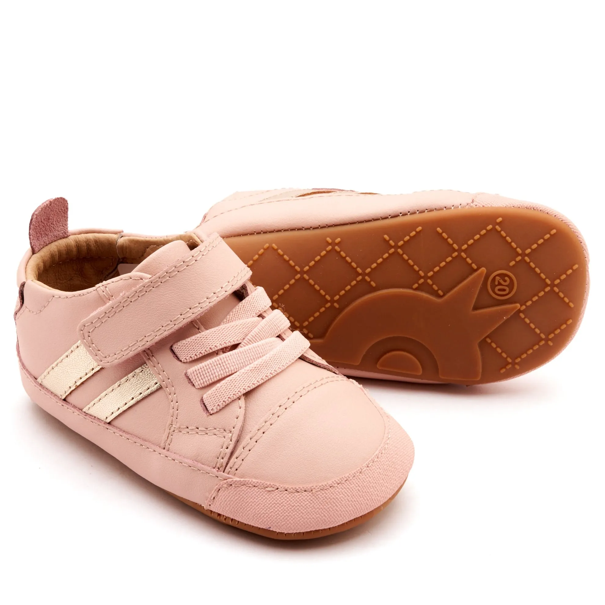 Old Soles Girl's Low Roller Casual Shoes - Dalia / Gold fit work