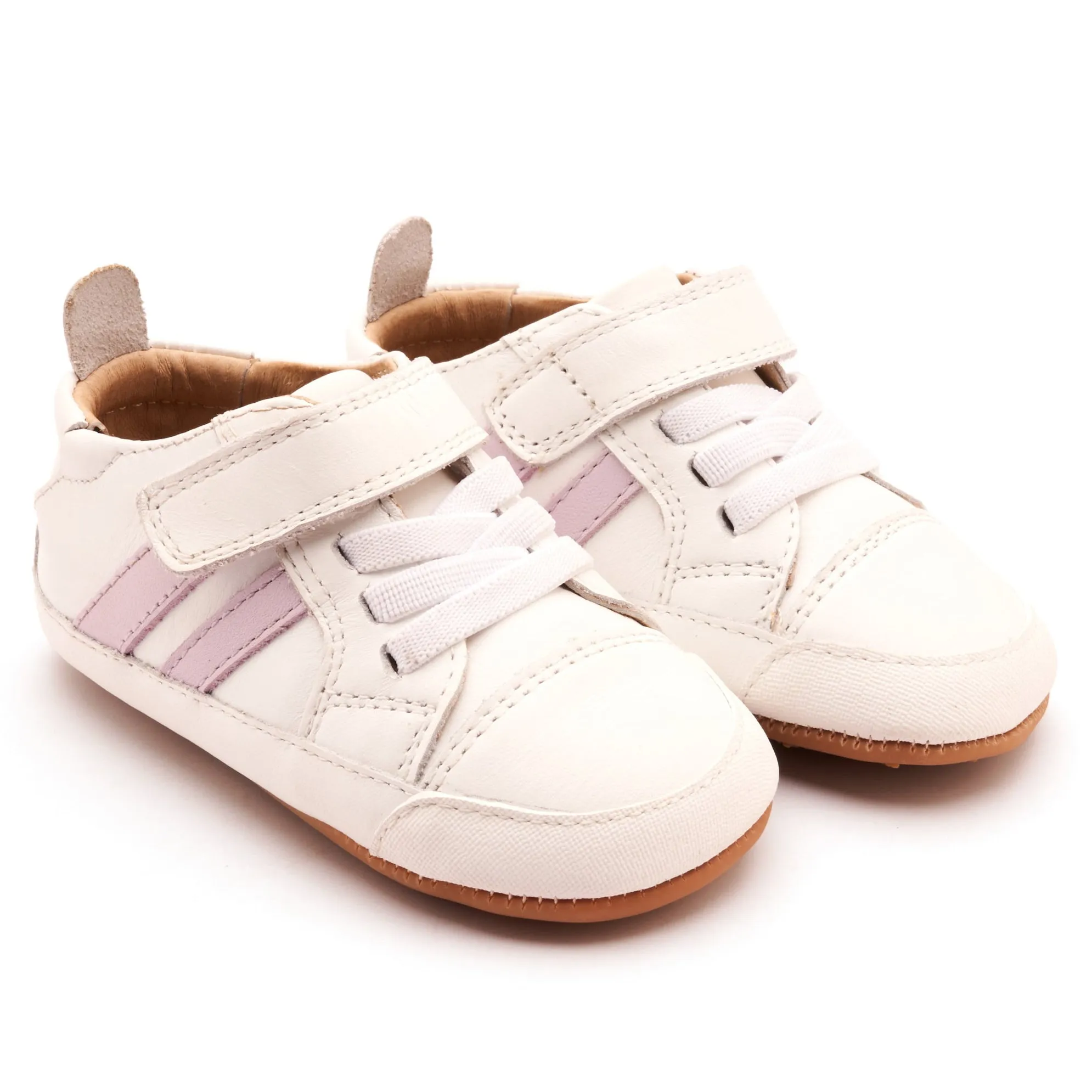 Old Soles Girl's Low Roller Casual Shoes - Snow / Lilium pro vibe