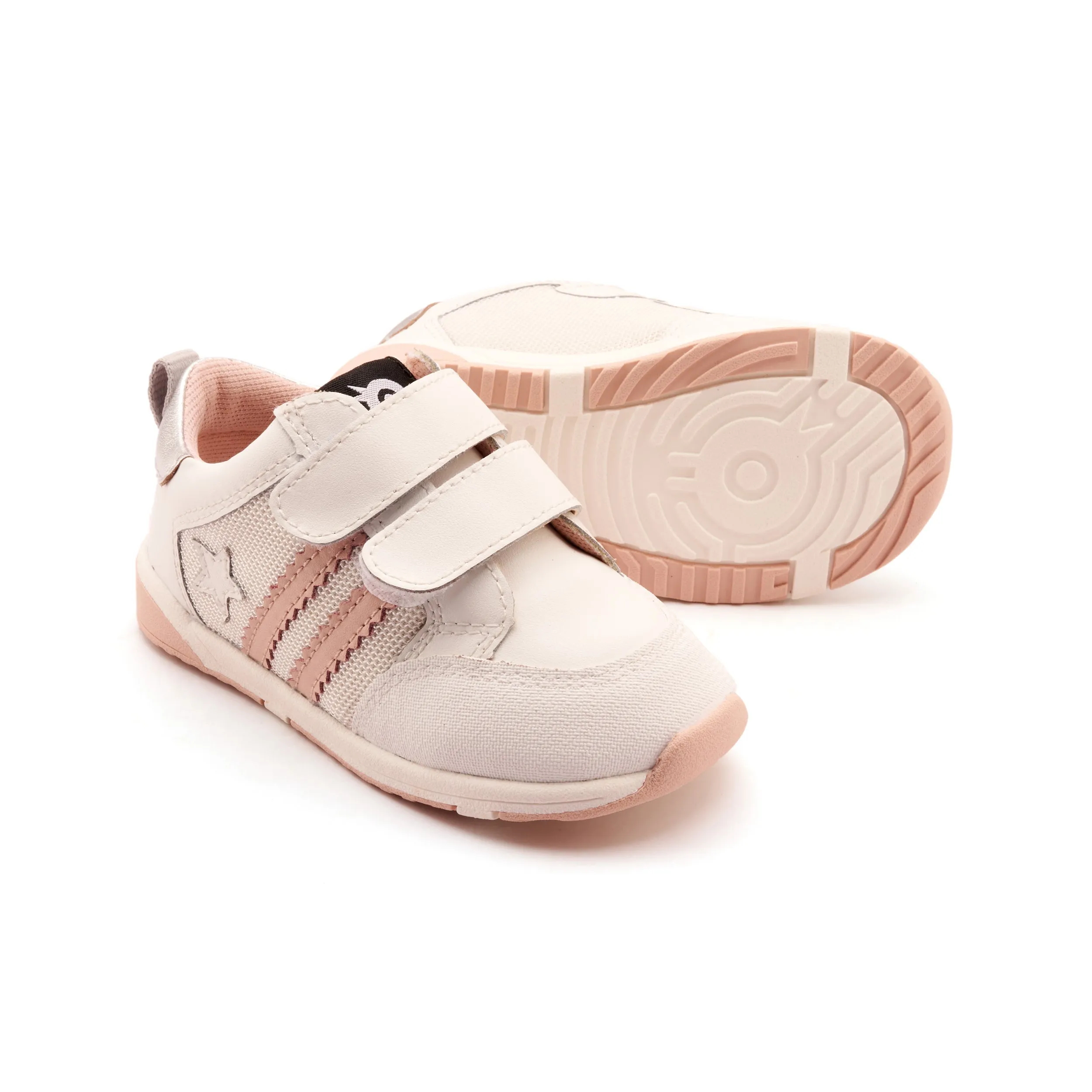 Old Soles Girl's Marvel Squad Casual Shoes - Snow / Powder Pink / Silver cool city
