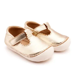 Old Soles Girl's Pave Classic-T Mary Jane Shoes - Gold / Snow sunny day