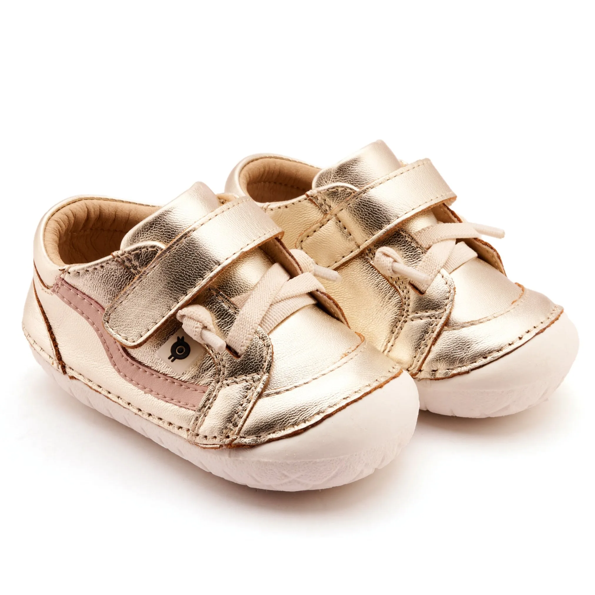 Old Soles Girl's Pave Squiggle Casual Shoes - Gold / Powder Pink easy match